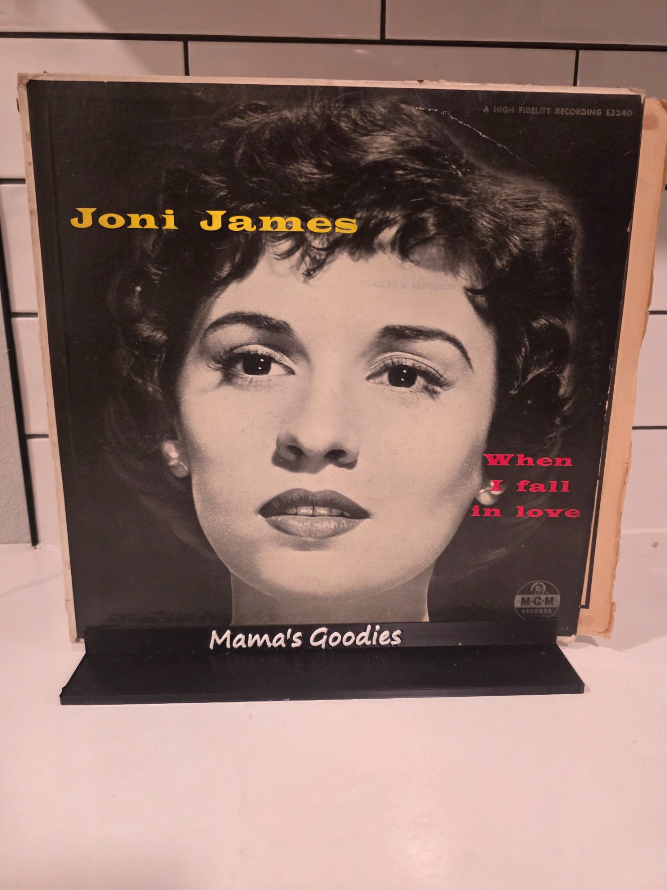 Joni James When I Fall in Love MGM E3240 1955 Vinyl LP