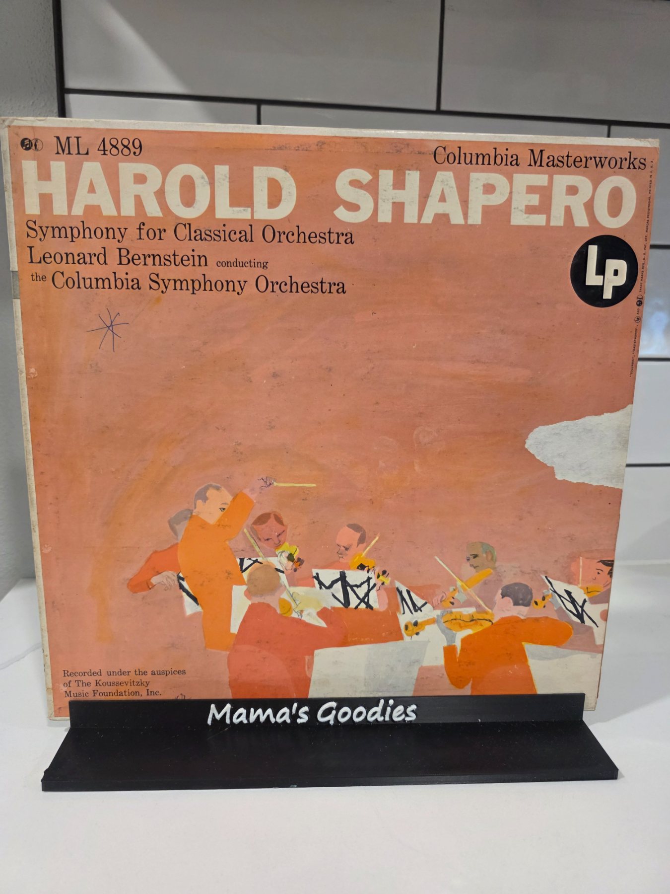 Harold Shapero Symphony for Classical Orchestra Bernstein Columbia ML 4889 LP