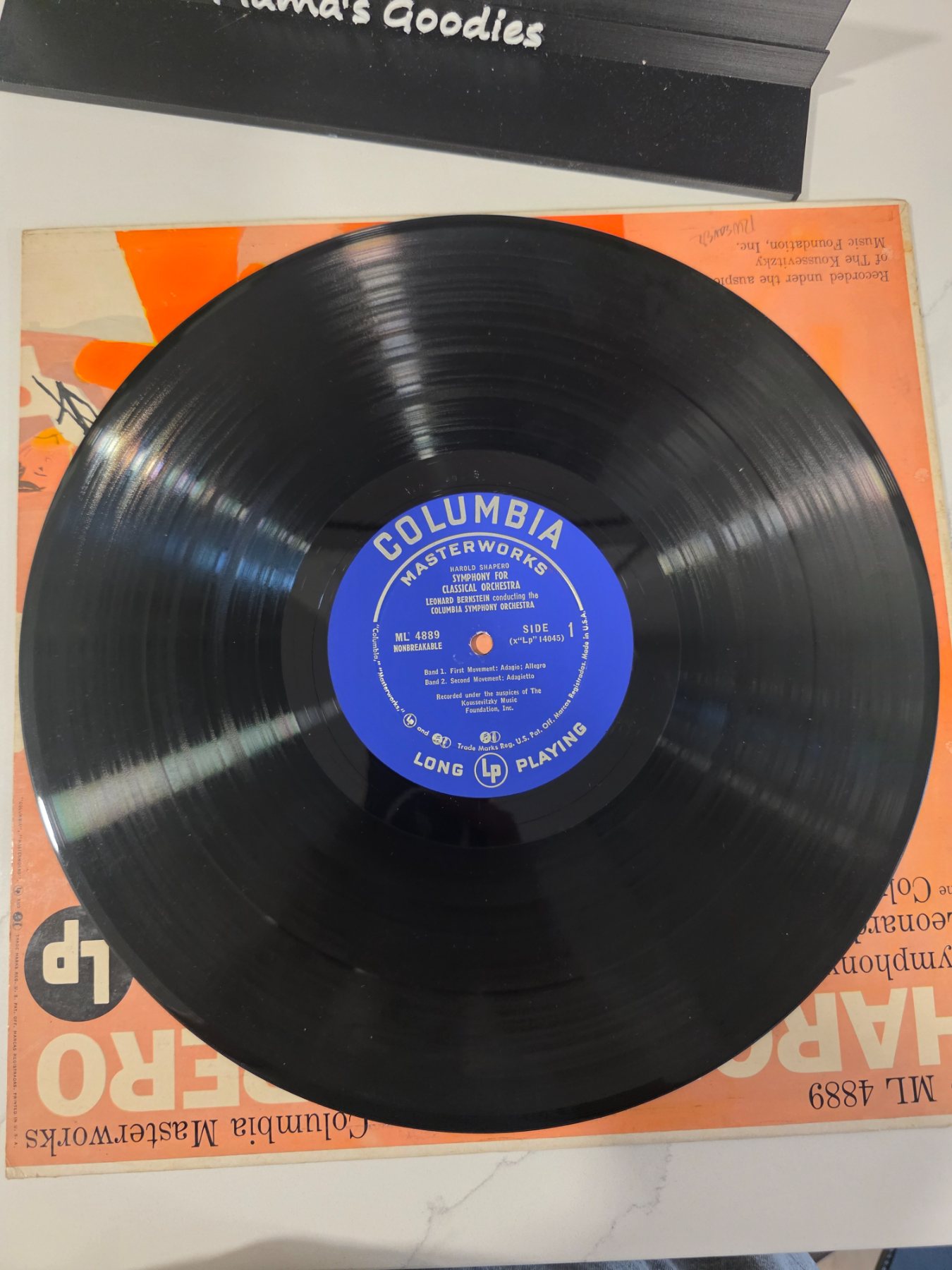 Harold Shapero Symphony for Classical Orchestra Bernstein Columbia ML 4889 LP - Image 3