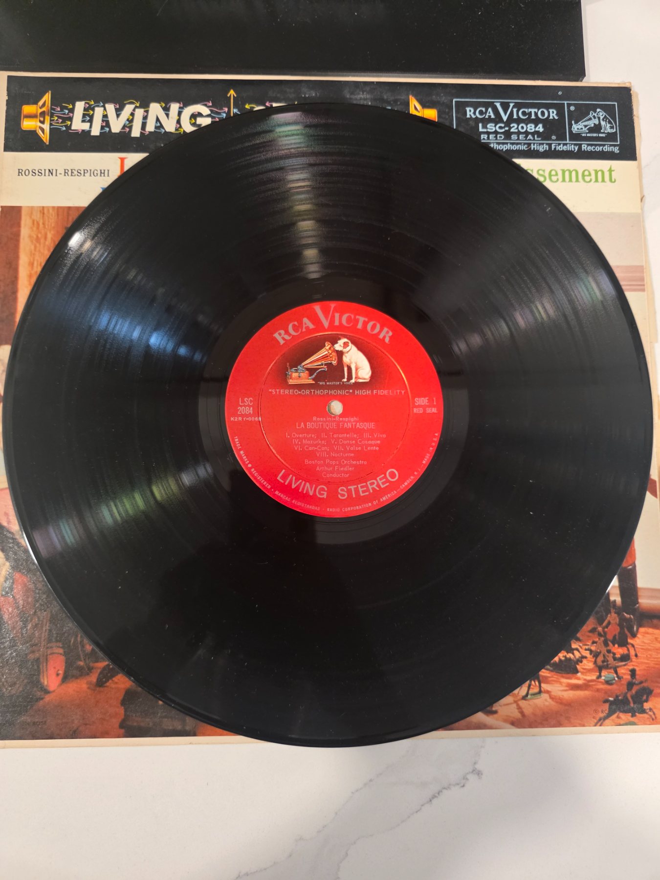Boston Pops Arthur Fiedler La Boutique Fantasque Divertissement LP LSC-2084 - Image 3
