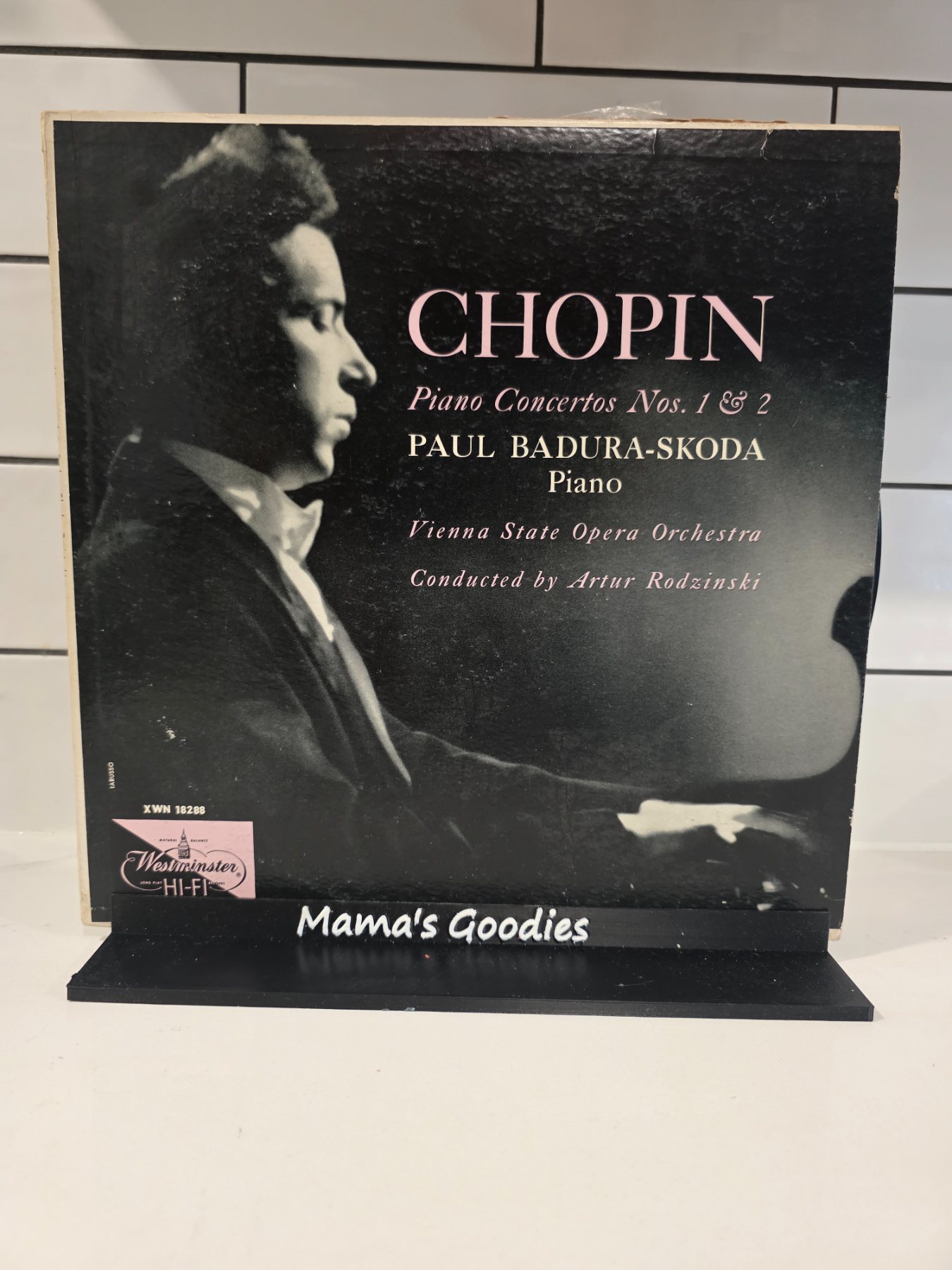 Chopin Piano Concertos Nos. 1 & 2 Badura-Skoda Westminster XWN 18288 LP