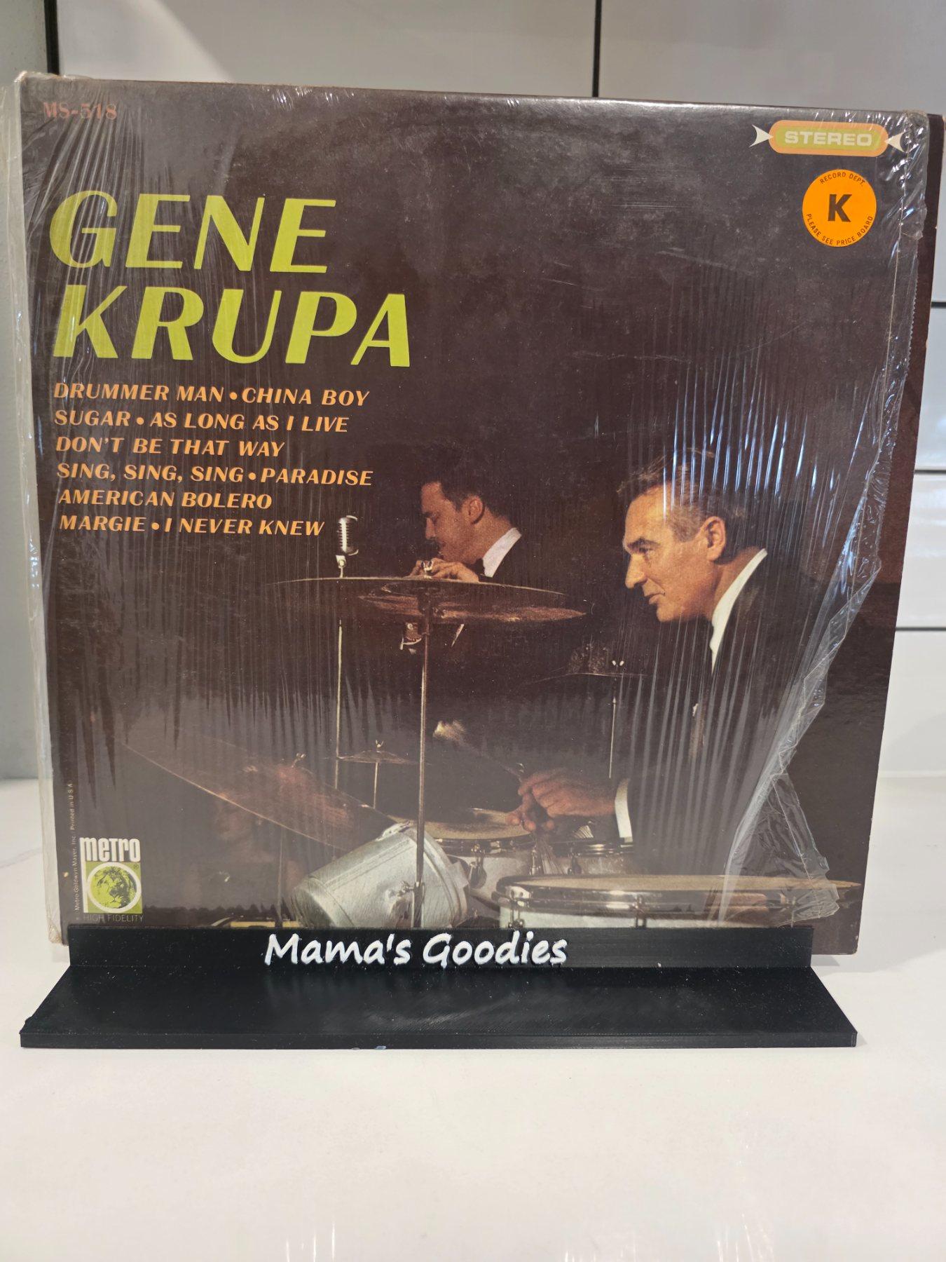 Gene Krupa Self Titled Stereo LP Metro MS-518 1965 Jazz Vinyl