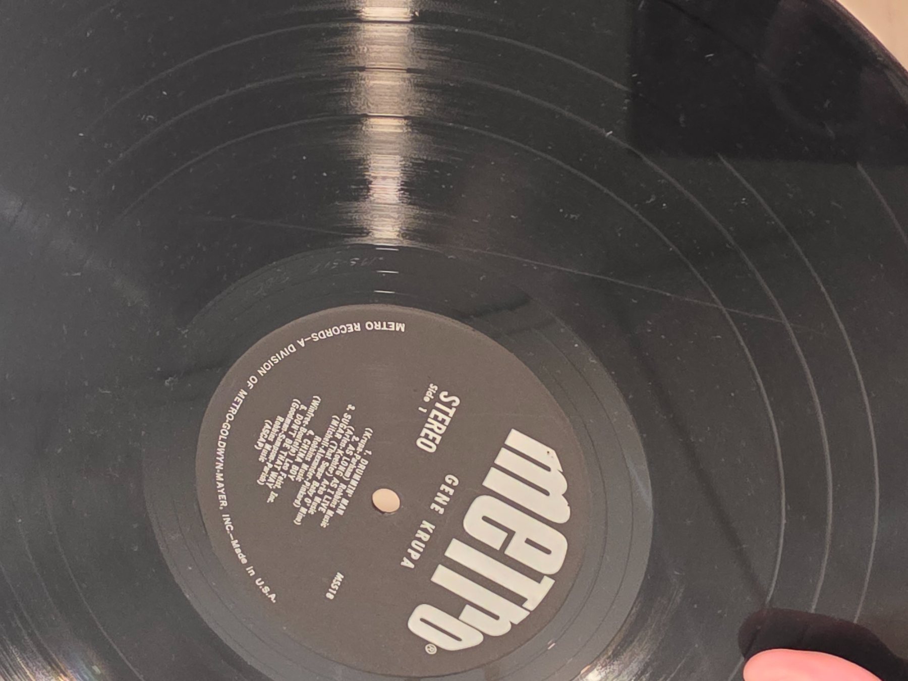 Gene Krupa Self Titled Stereo LP Metro MS-518 1965 Jazz Vinyl - Image 4