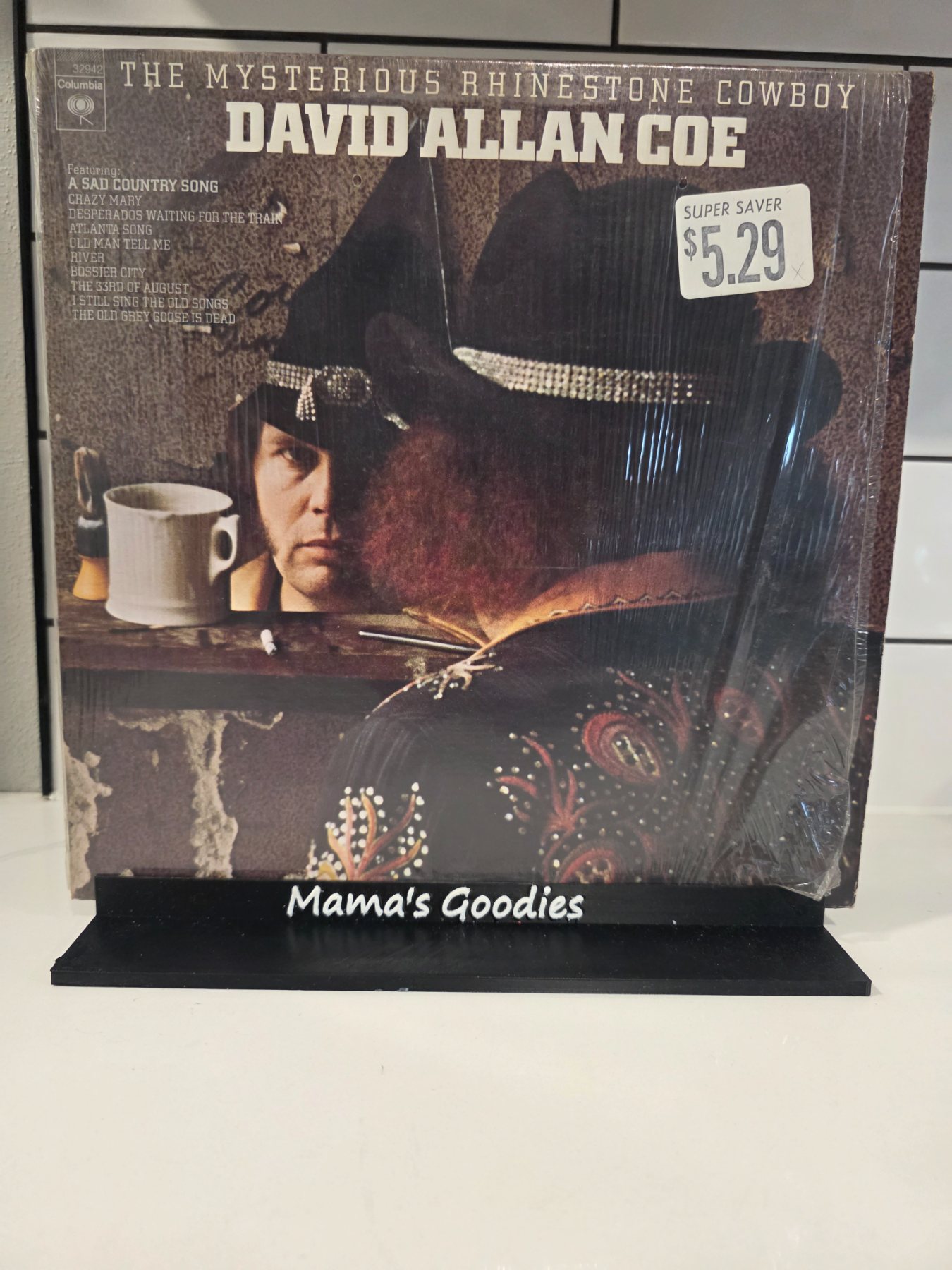 David Allan Coe Mysterious Rhinestone Cowboy 1974 Columbia KC 32942 LP
