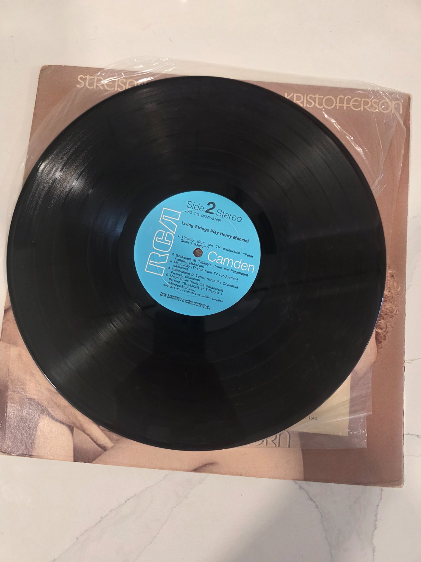 Living Strings Play Henry Mancini LP RCA Camden CAS 736 in A Star Is Born Sleeve - Image 5