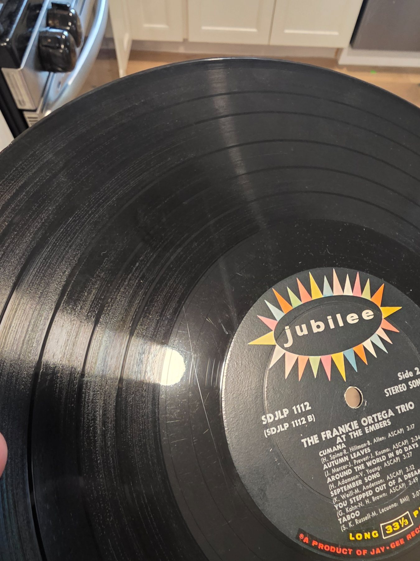 Frankie Ortega Trio At The Embers Stereo LP Jubilee SDJLP 1112 Vintage - Image 5