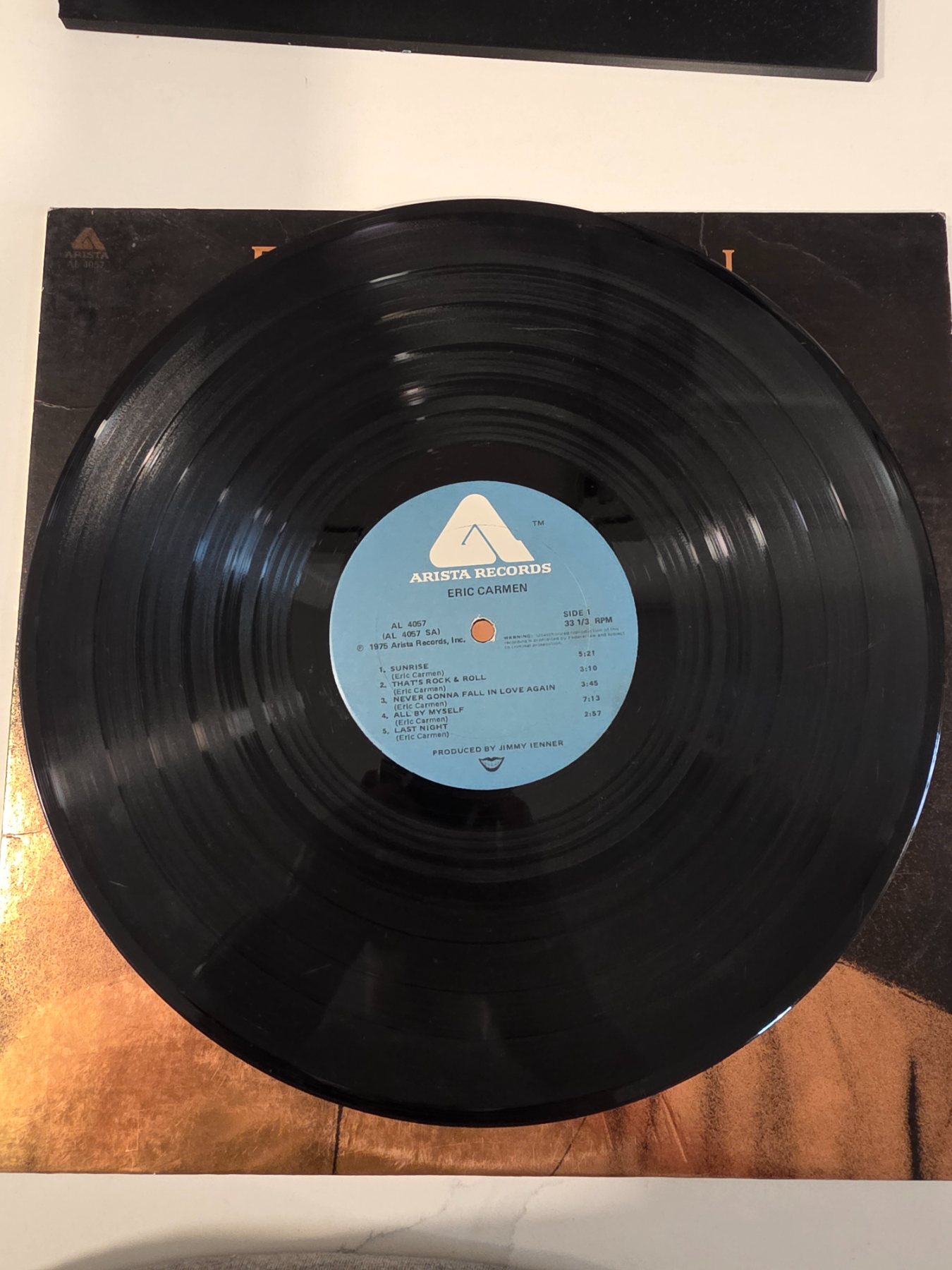 Eric Carmen Self-Titled 1975 Arista AL 4057 Vinyl LP Record - Image 3