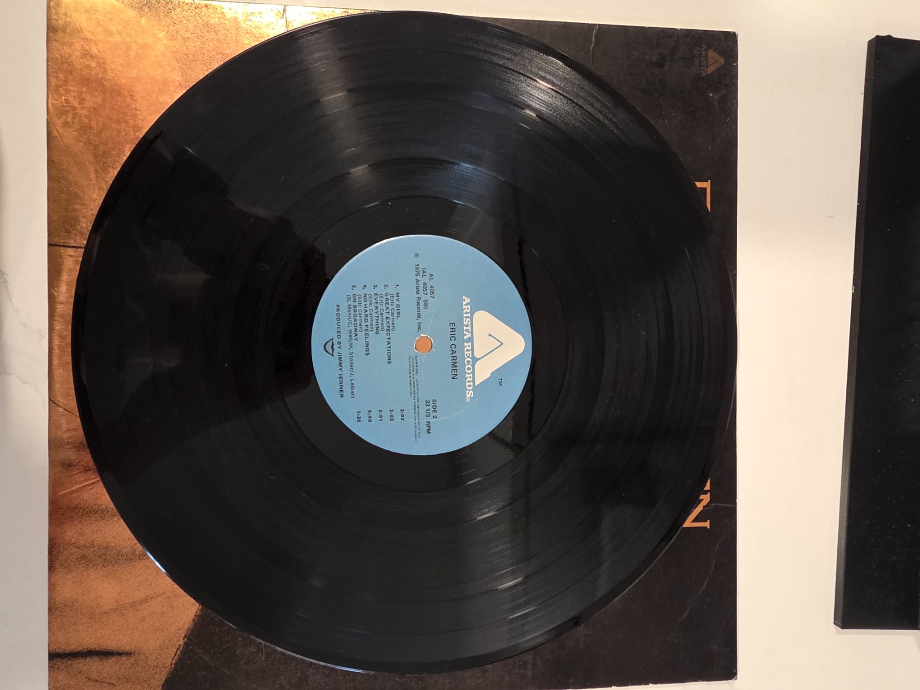 Eric Carmen Self-Titled 1975 Arista AL 4057 Vinyl LP Record - Image 4