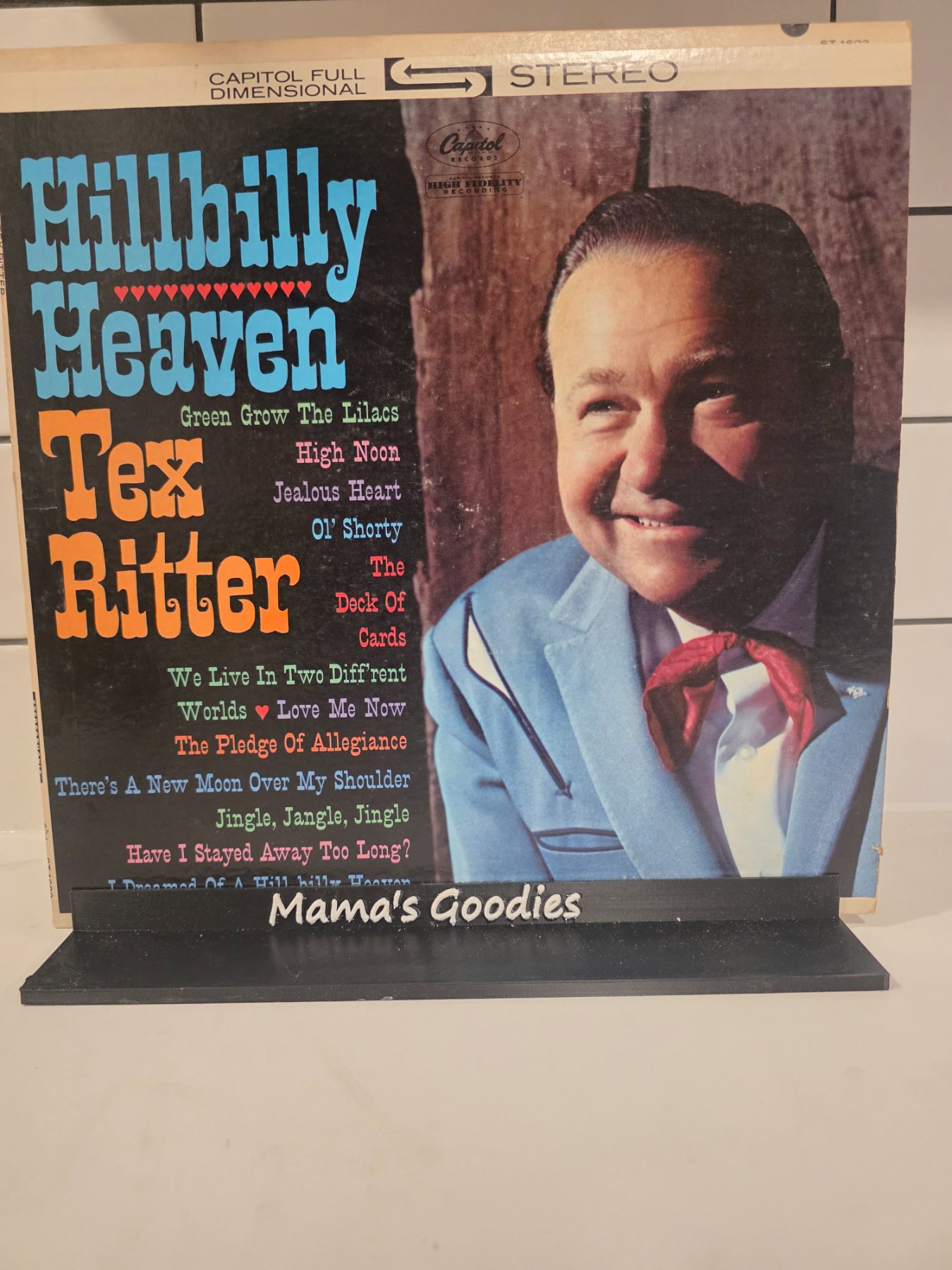 Tex Ritter Hillbilly Heaven Capitol ST-1623 Stereo Country LP