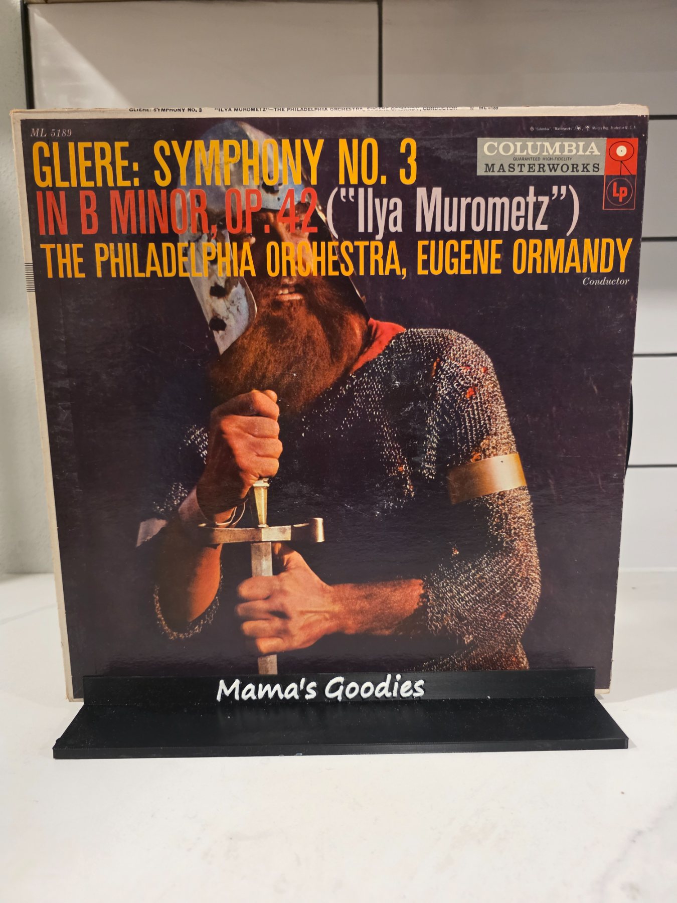 Gliere Symphony No. 3 Ilya Murometz Ormandy Columbia ML 5189 LP
