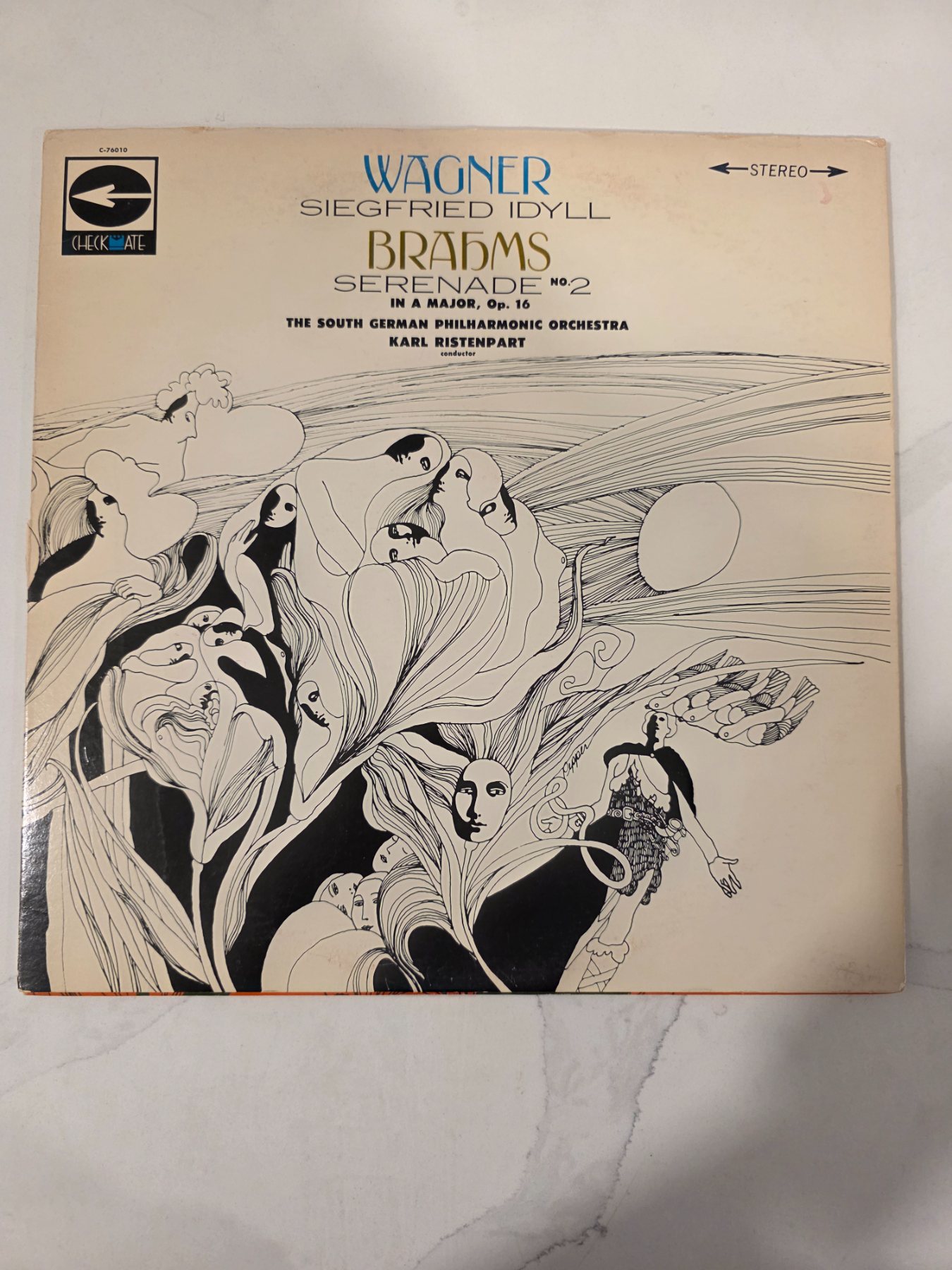 Wagner Siegfried Idyll Brahms Serenade No. 2 Ristenpart Checkmate LP