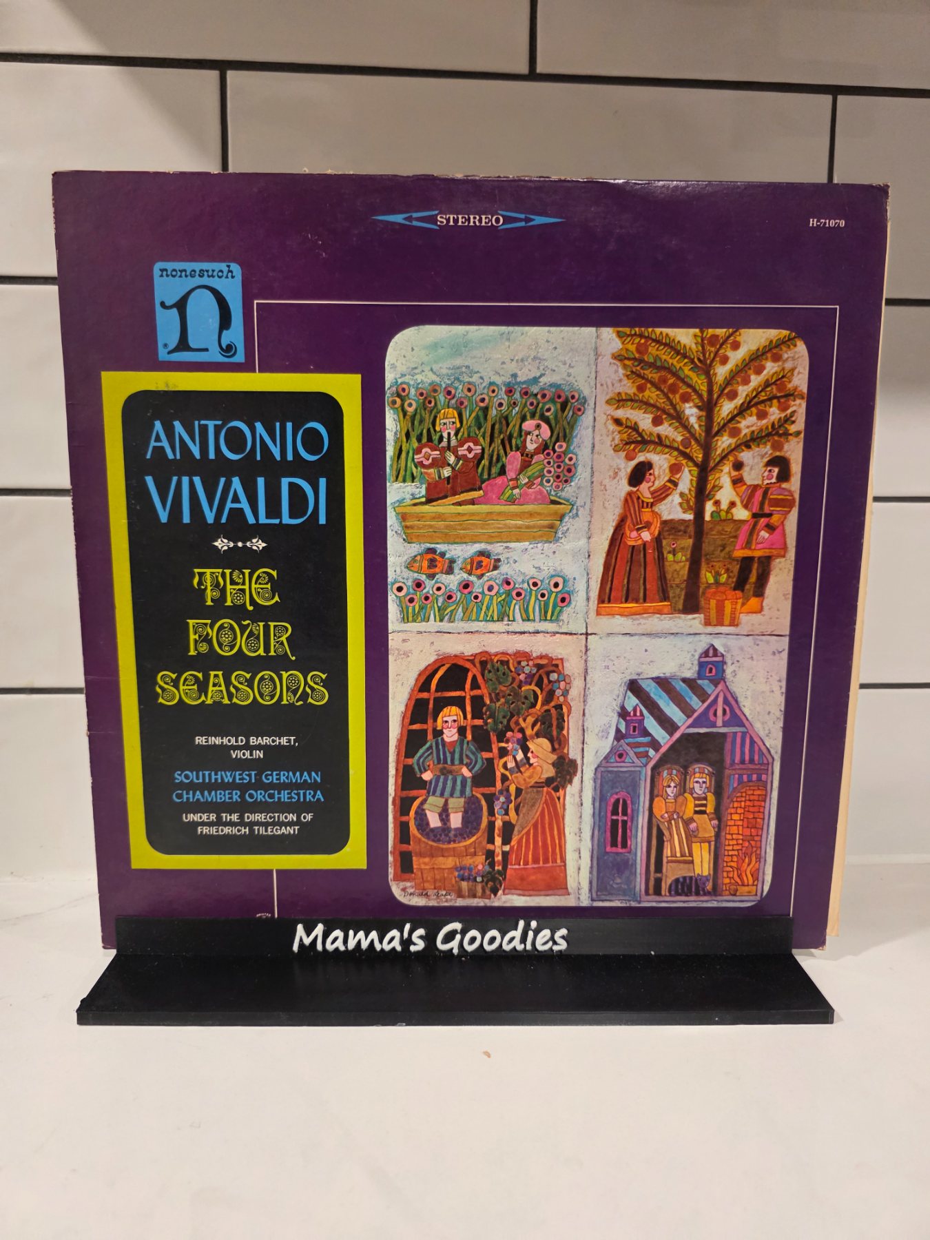 Antonio Vivaldi The Four Seasons Barchet Nonesuch H-71070 Stereo LP