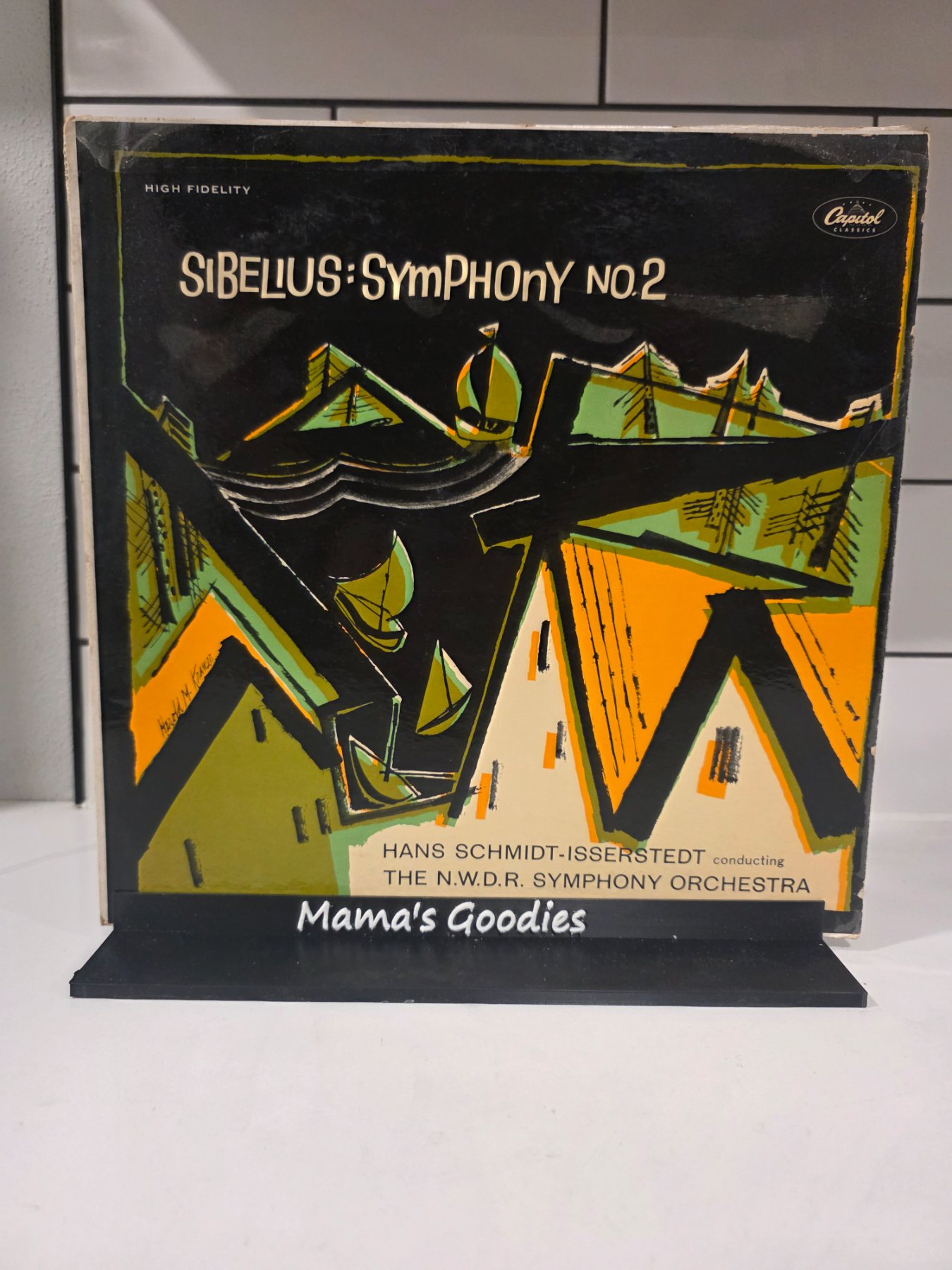 Sibelius Symphony No. 2 LP Hans Schmidt-Isserstedt Capitol P-18009