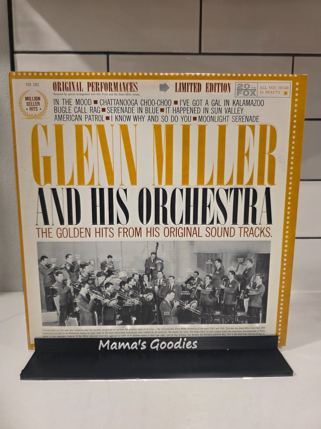 Glenn Miller Golden Hits From Original Film Soundtracks LP 20th Fox 1001
