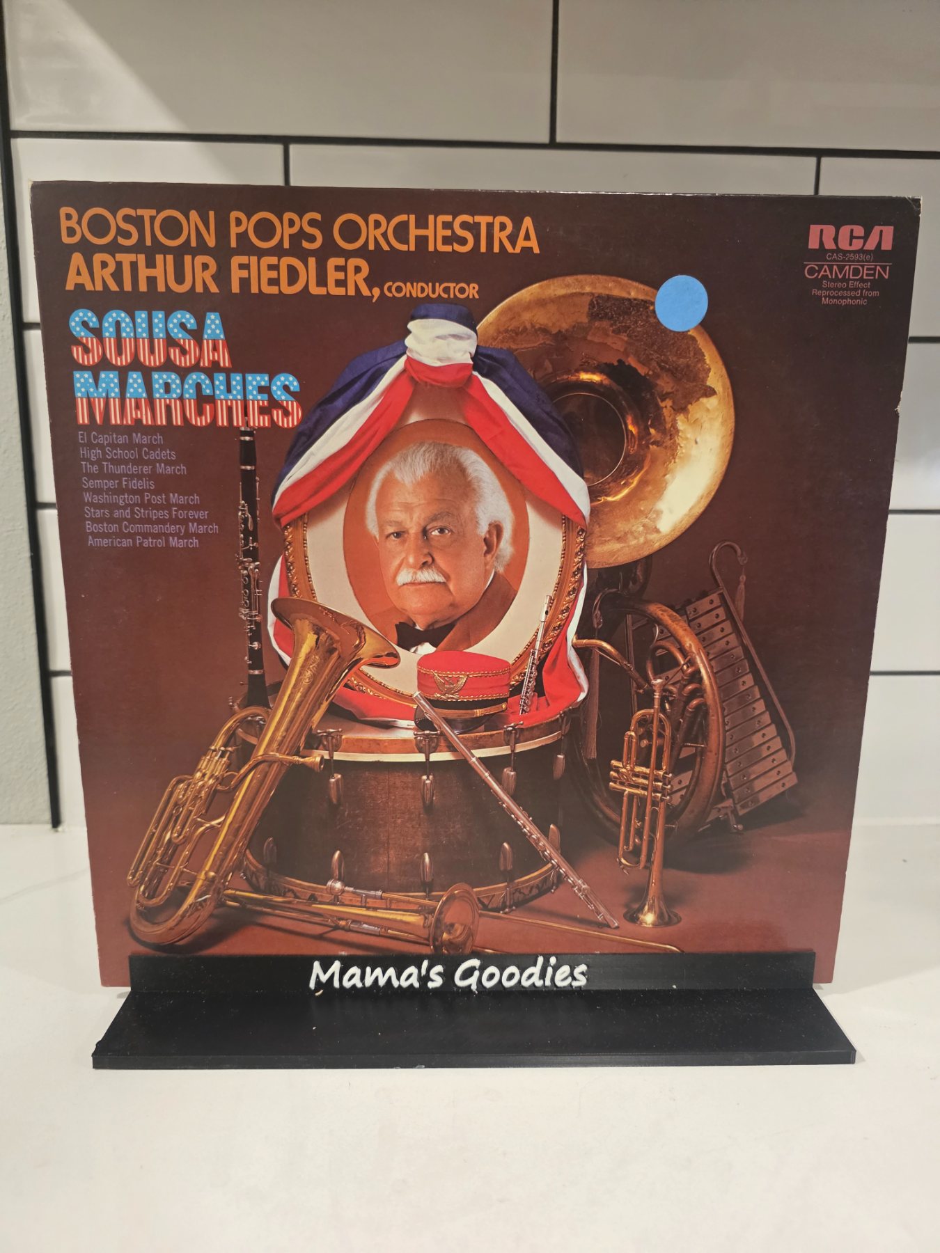 Boston Pops Arthur Fiedler Sousa Marches RCA Camden CAS-2593 LP