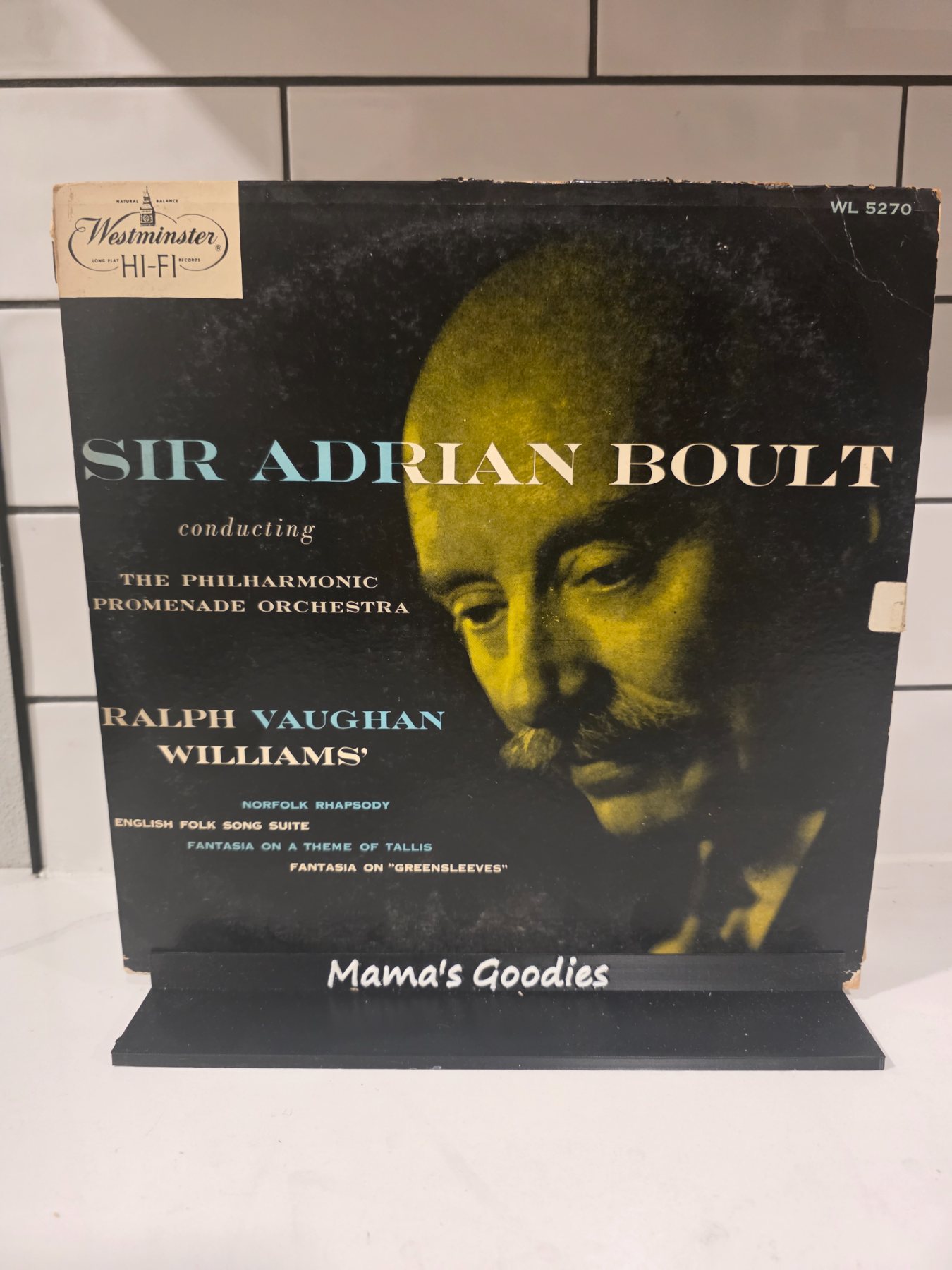 Vaughan Williams English Folk Song Suite Boult Westminster WL 5270 LP