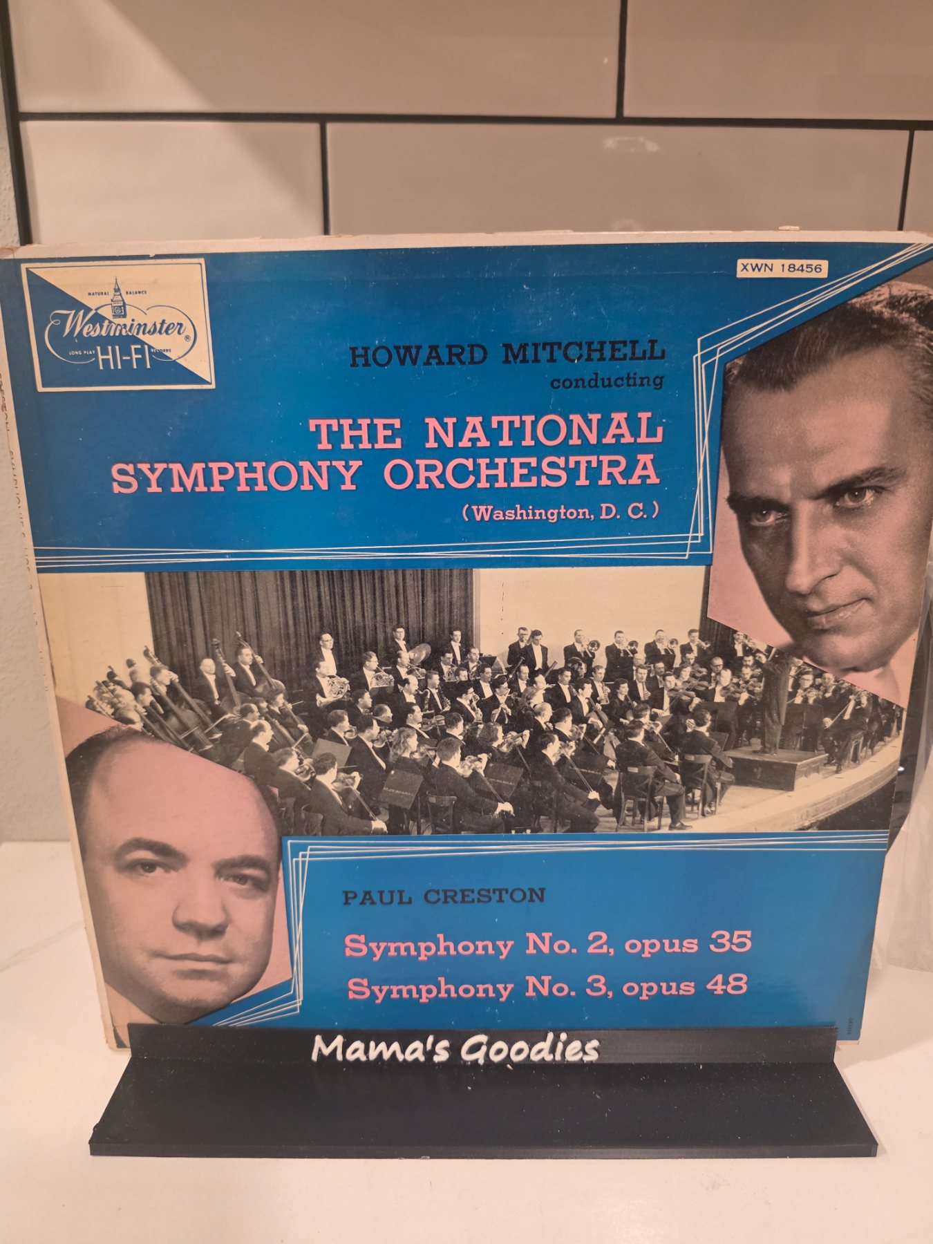 Vintage Paul Creston Symphonies 2 & 3 Howard Mitchell Westminster LP XWN 18456