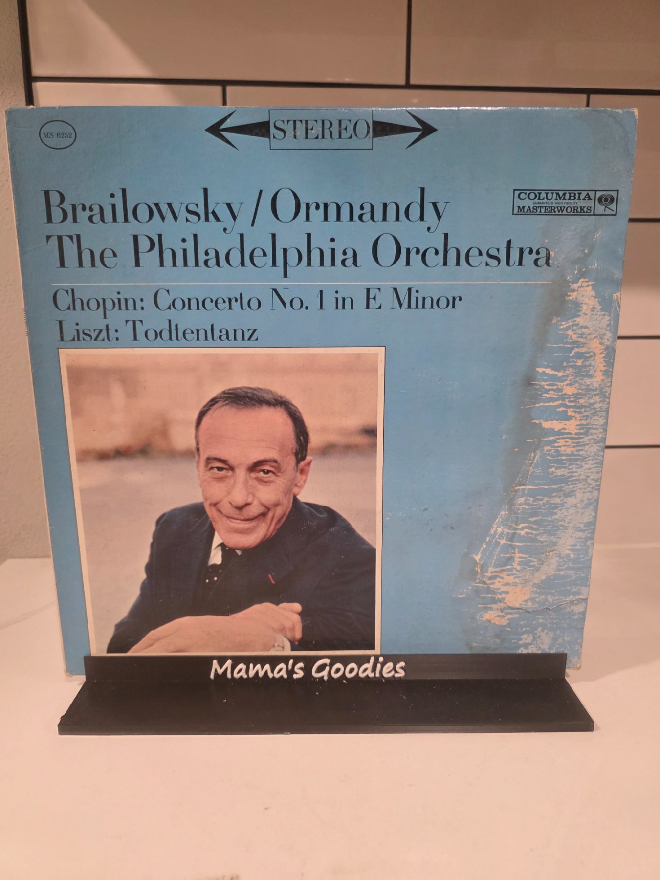 Brailowsky Ormandy Chopin Concerto No. 1 Liszt Todtentanz Stereo LP MS 6252