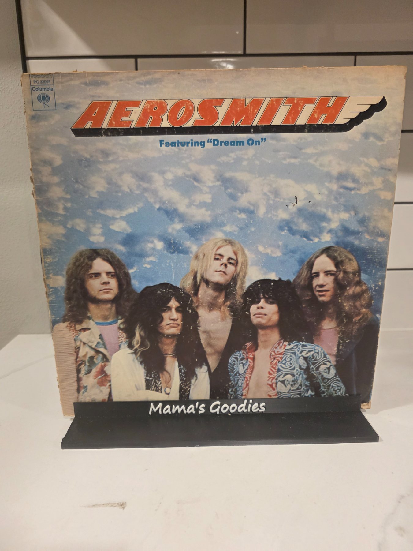 Aerosmith Self-Titled LP Columbia PC 32005 Dream On Vinyl Record
