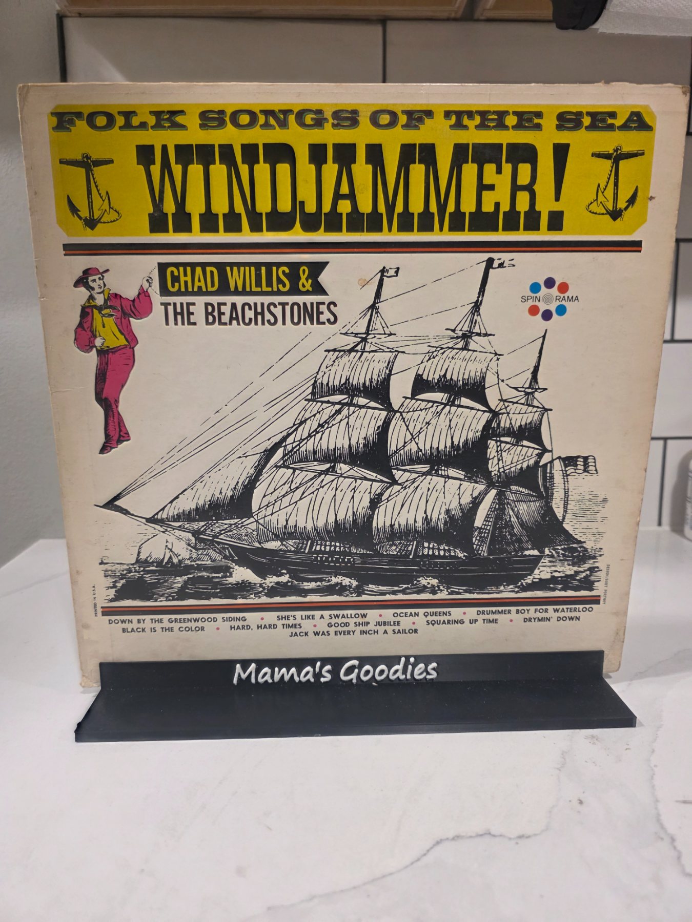 Chad Willis & The Beachstones Folk Songs of the Sea Windjammer LP M-128