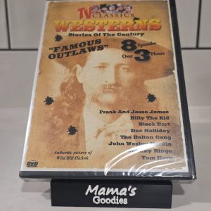 TV Classics Westerns Stories of the Century Famous Outlaws DVD 8 Episodes