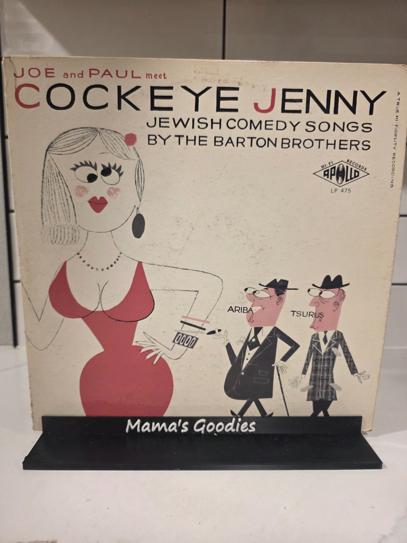 The Barton Brothers Cockeye Jenny Jewish Comedy Songs Apollo LP 475