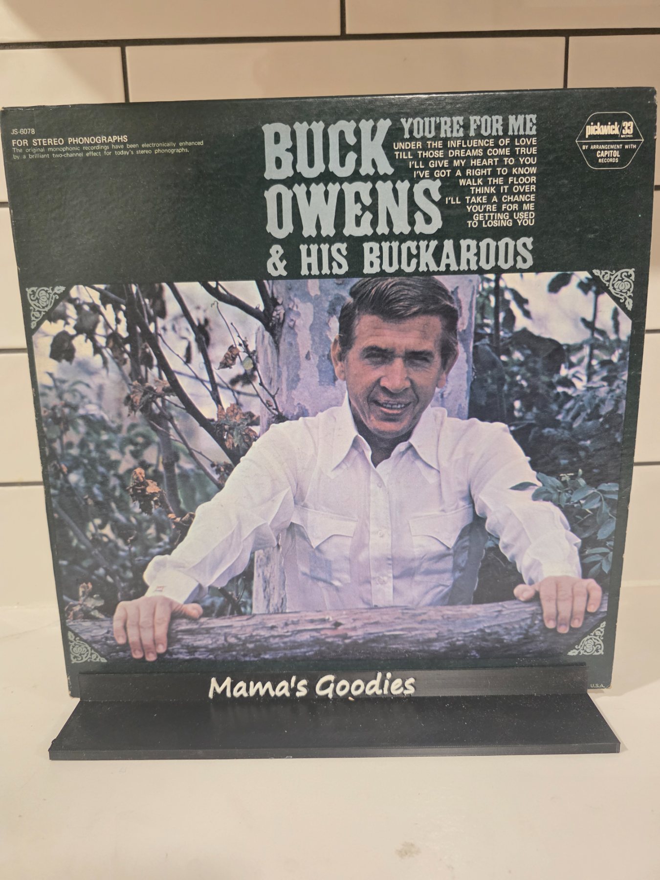 Buck Owens & His Buckaroos You're For Me Hilltop Stereo LP JS-6078