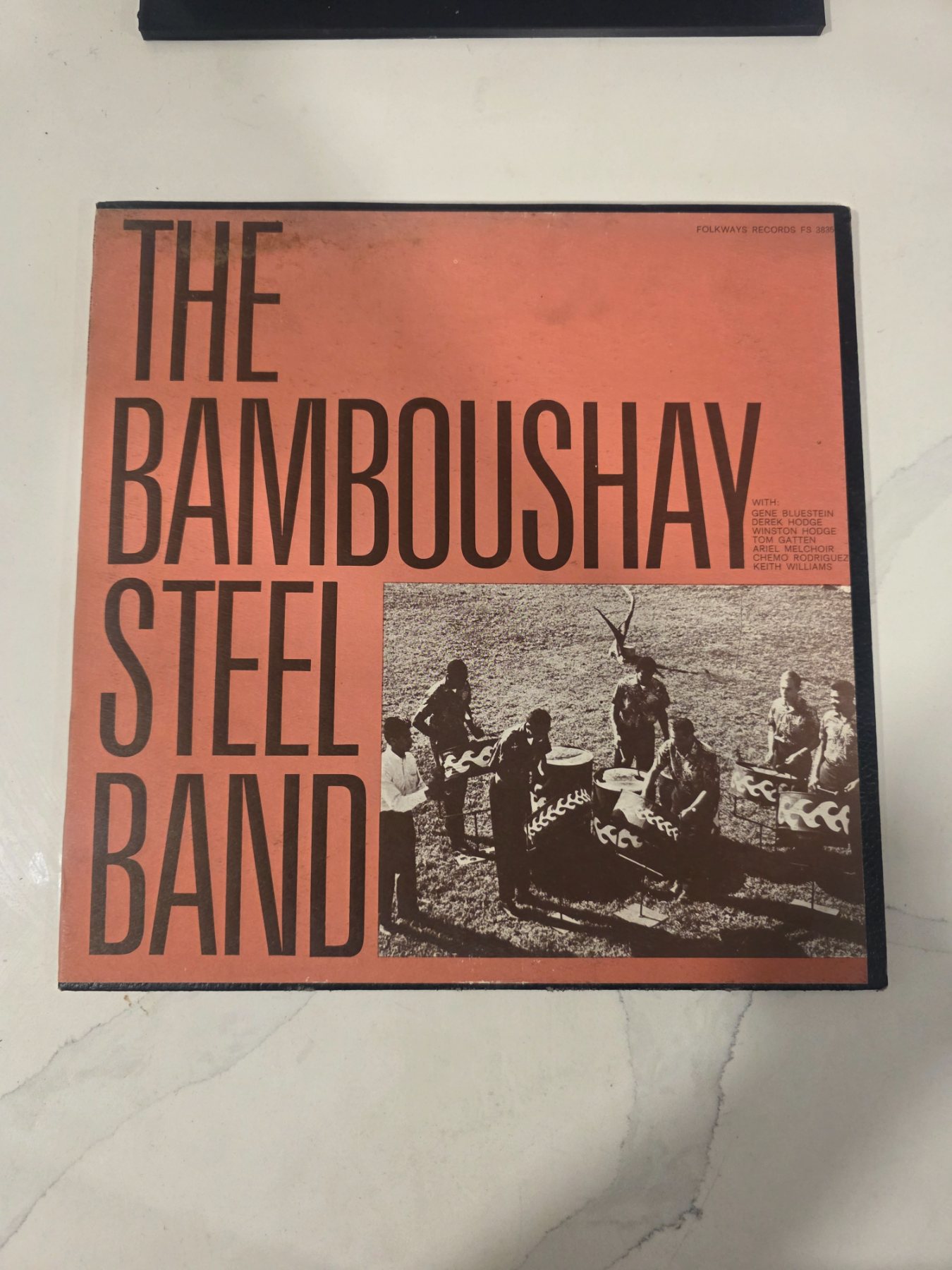 The Bamboushay Steel Band LP Folkways FS 3835 Calypso 1962