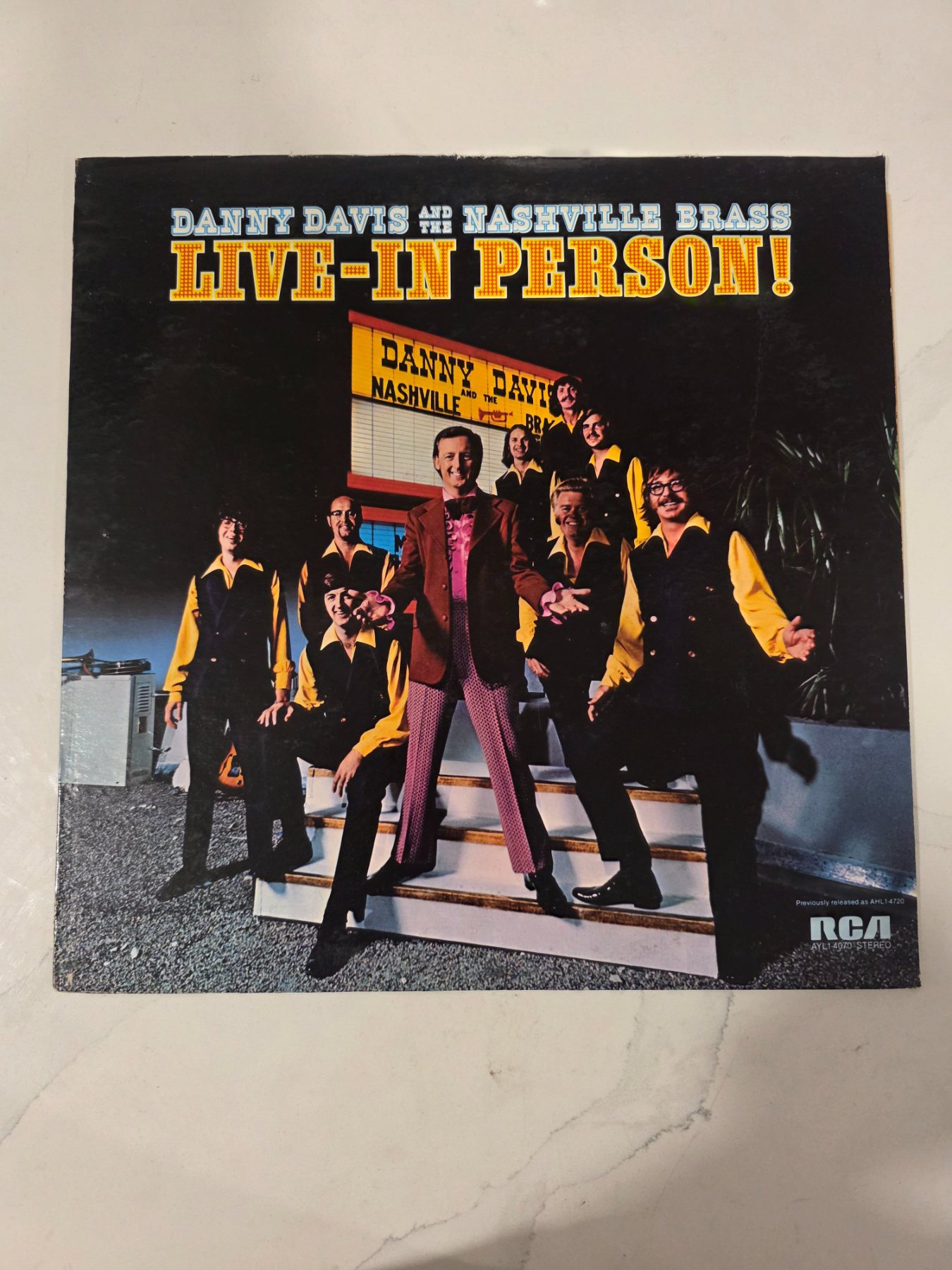 Danny Davis Nashville Brass Live-In Person! RCA AYL1-4070 LP 1972