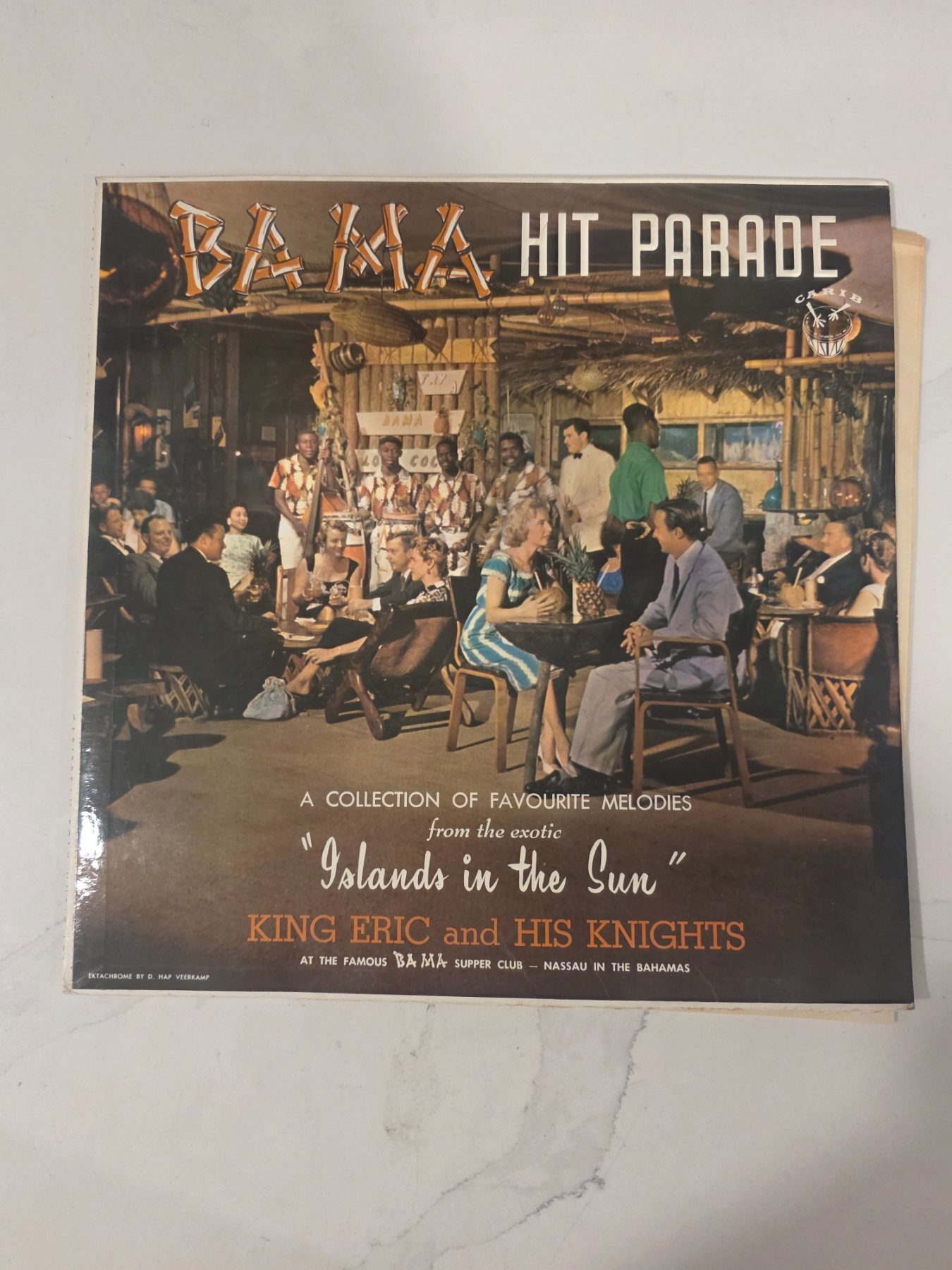 King Eric & His Knights Ba Ma Hit Parade Caribbean Calypso LP 1960