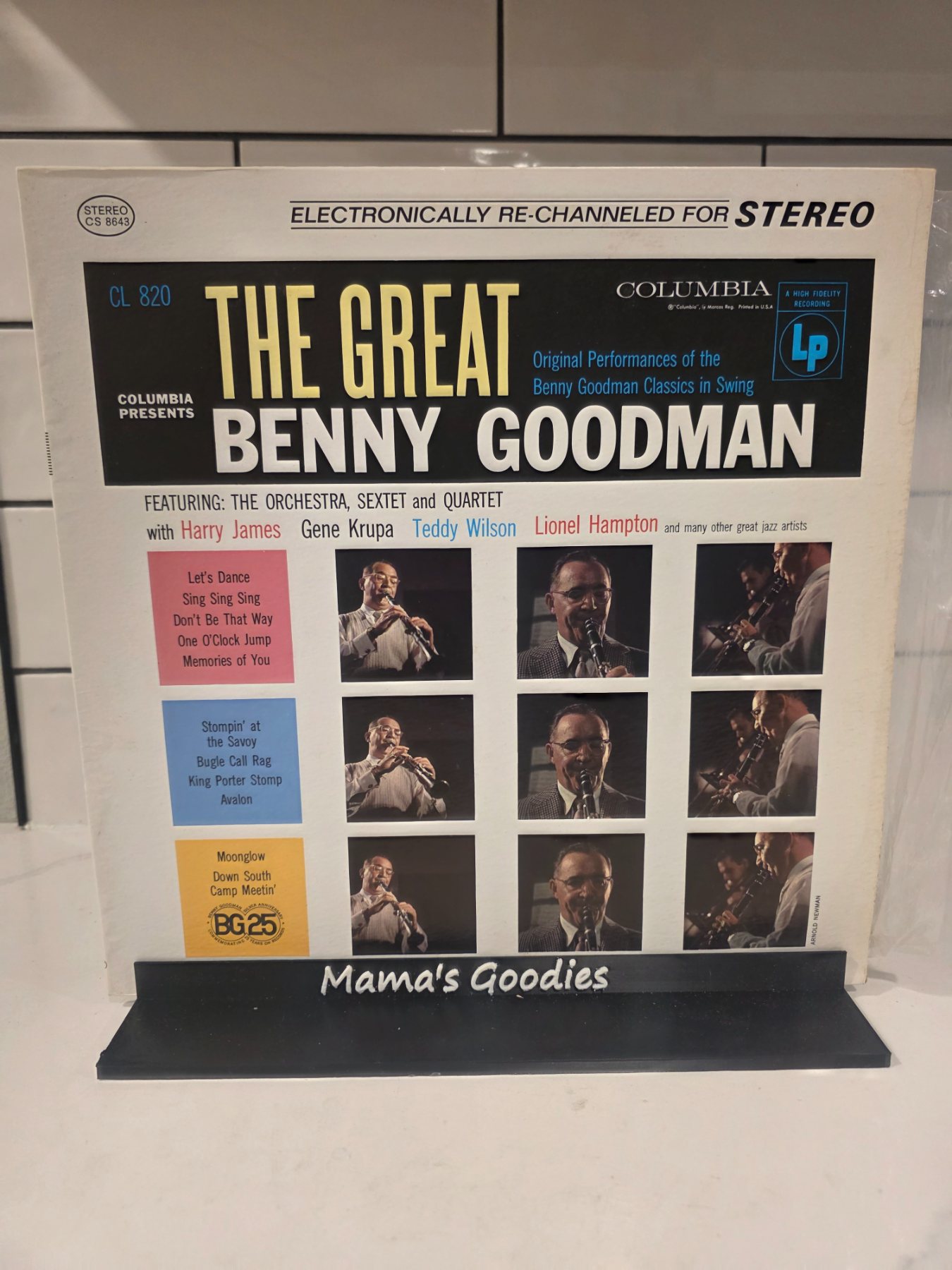 The Great Benny Goodman Columbia CS 8643 Stereo LP Jazz Vinyl
