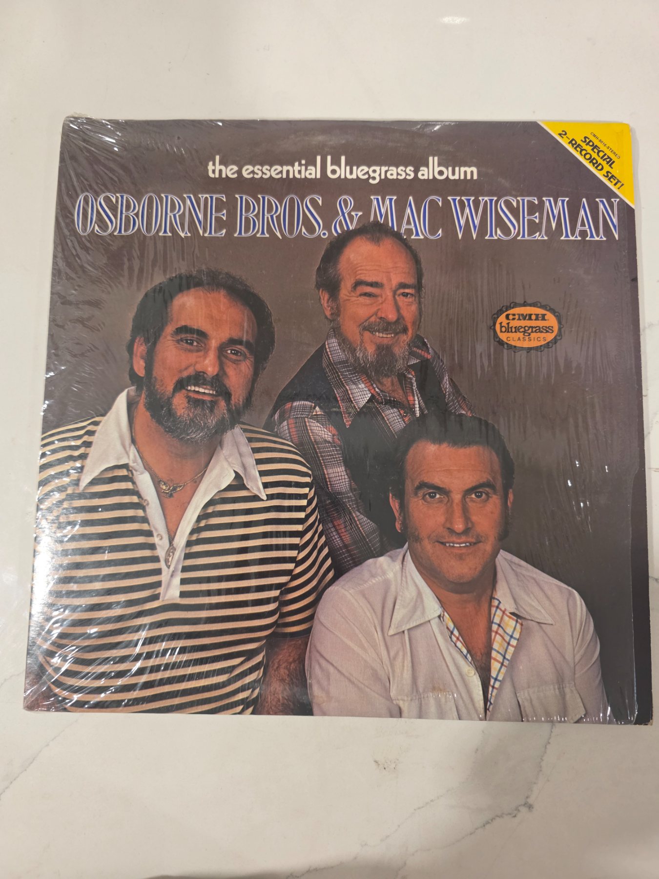 Osborne Bros. & Mac Wiseman The Essential Bluegrass Album 2 LP CMH-9016