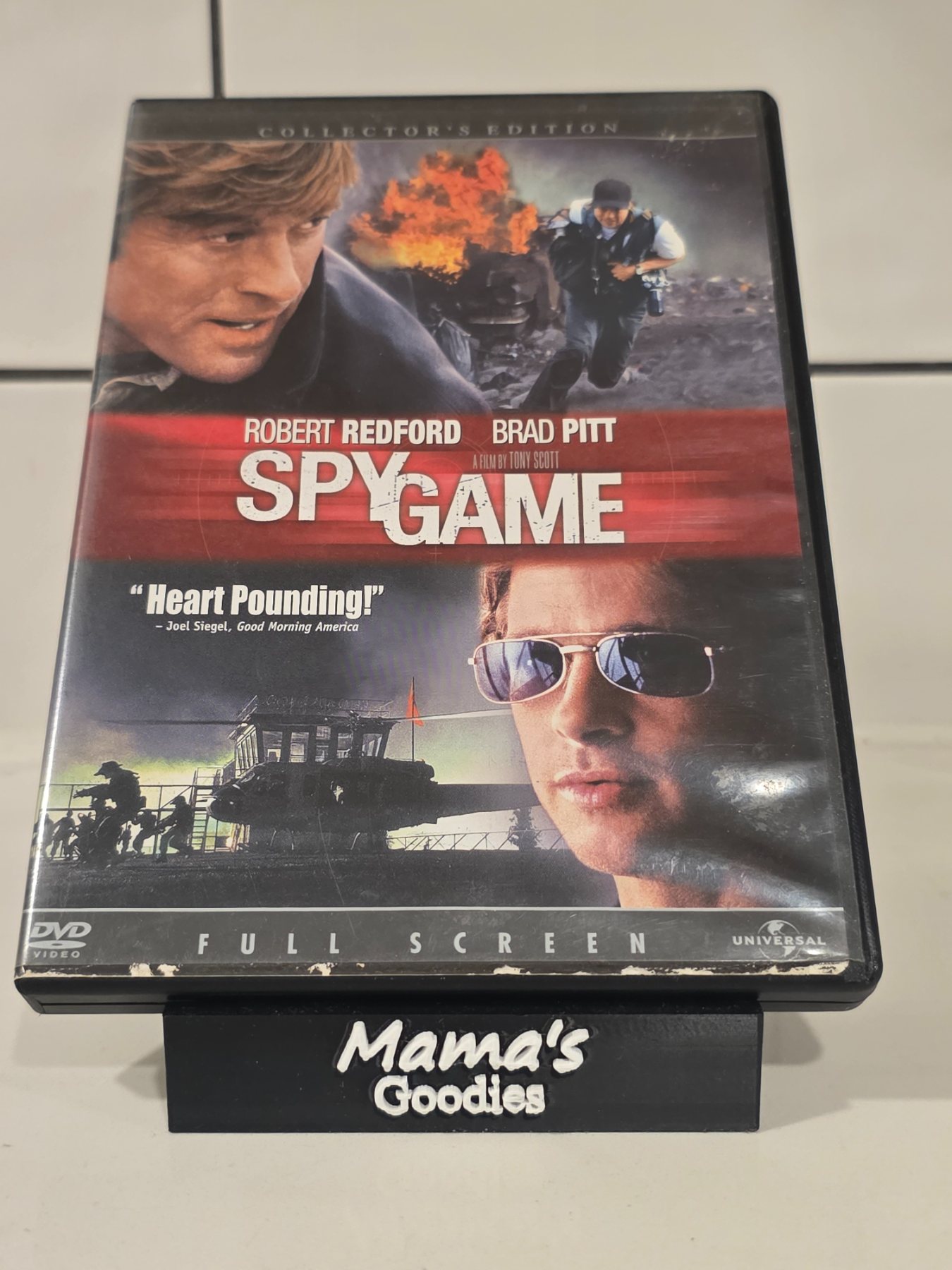 Spy Game Collector's Edition Full Screen DVD Robert Redford Brad Pitt