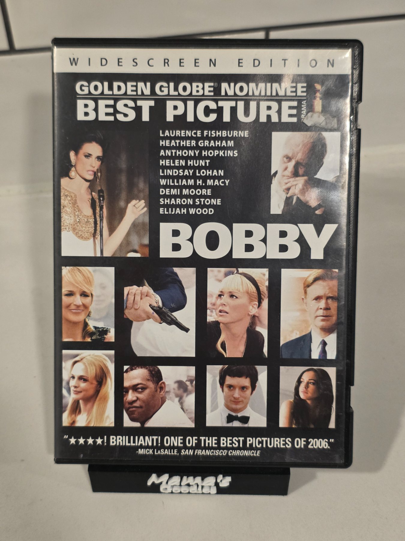Bobby DVD 2006 Widescreen Anthony Hopkins Demi Moore Emilio Estevez
