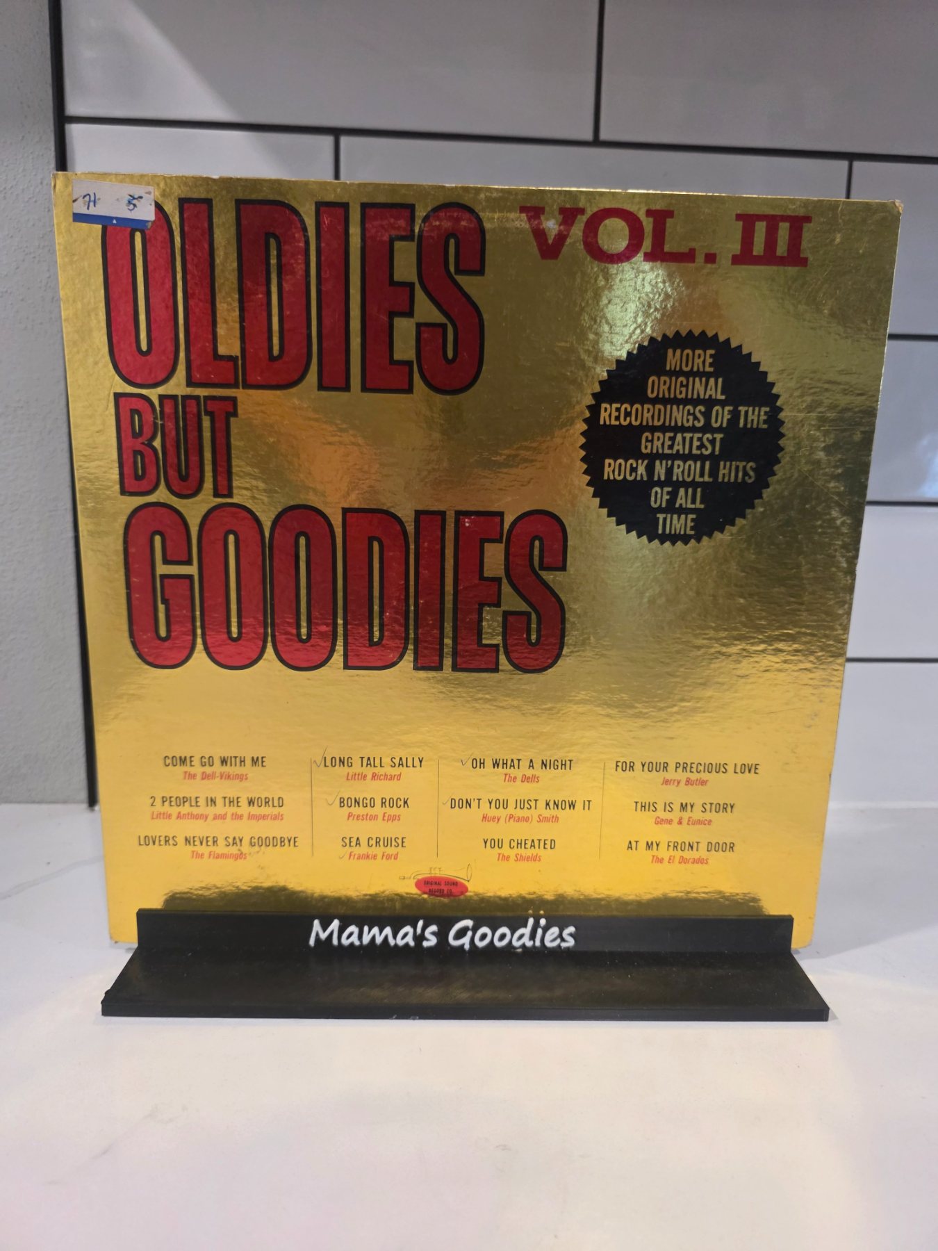 Various Oldies But Goodies Vol. 3 LP Original Sound OSR-LPS-8853 Stereo