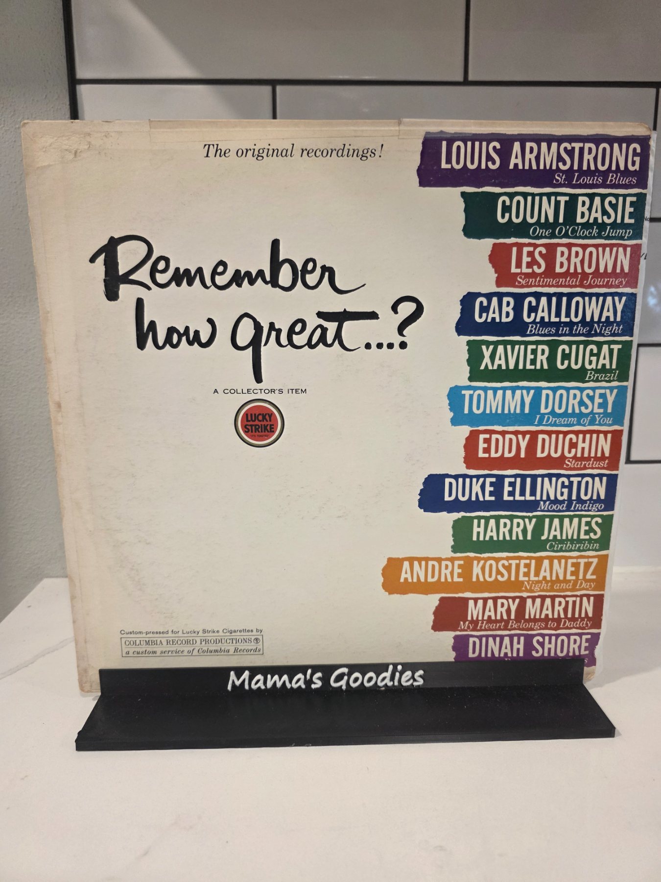 Remember How Great? Various Artists Columbia XTV 66639 Vinyl LP
