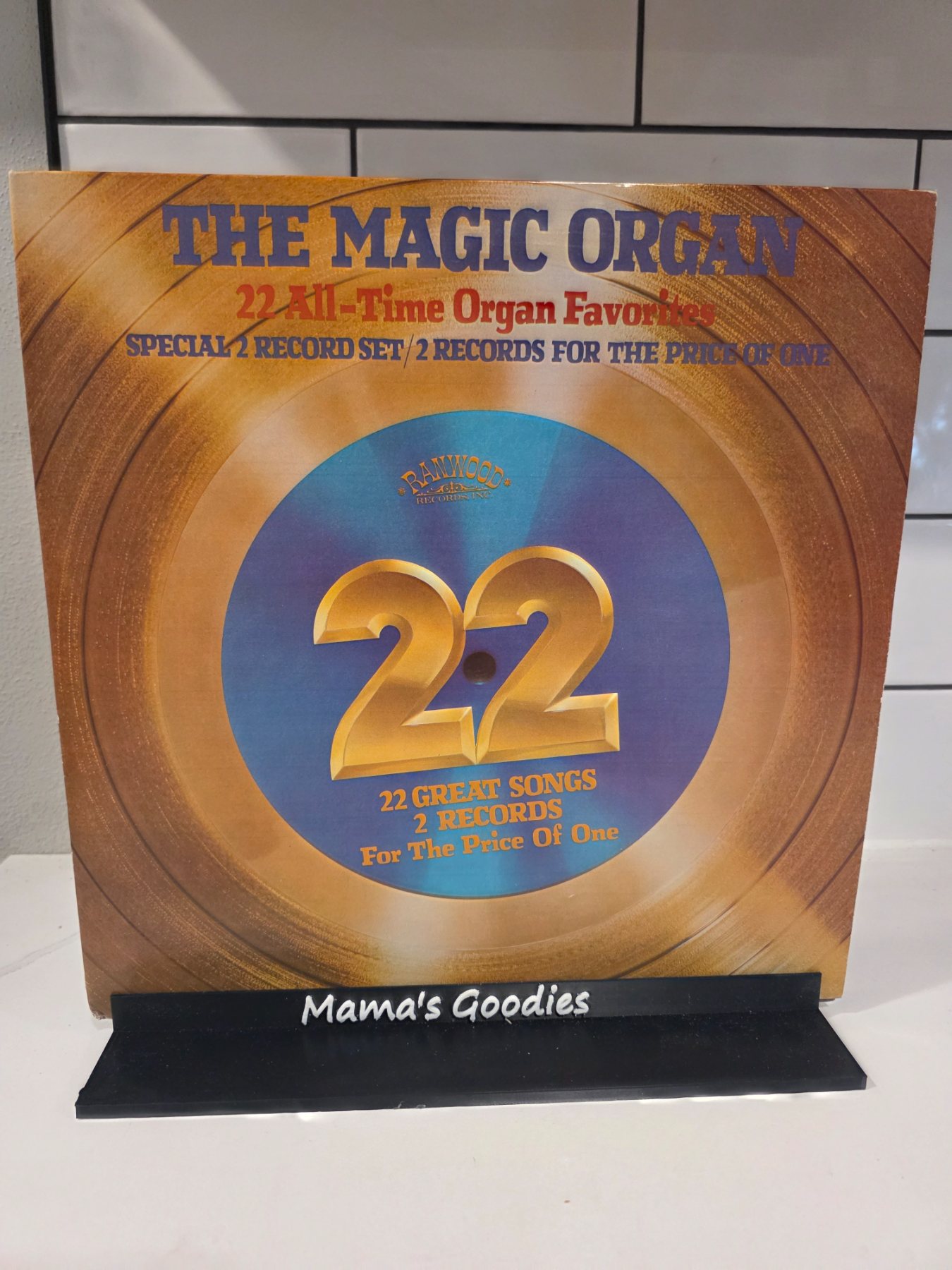 The Magic Organ 22 All-Time Organ Favorites 2 LP Set Ranwood R-7019