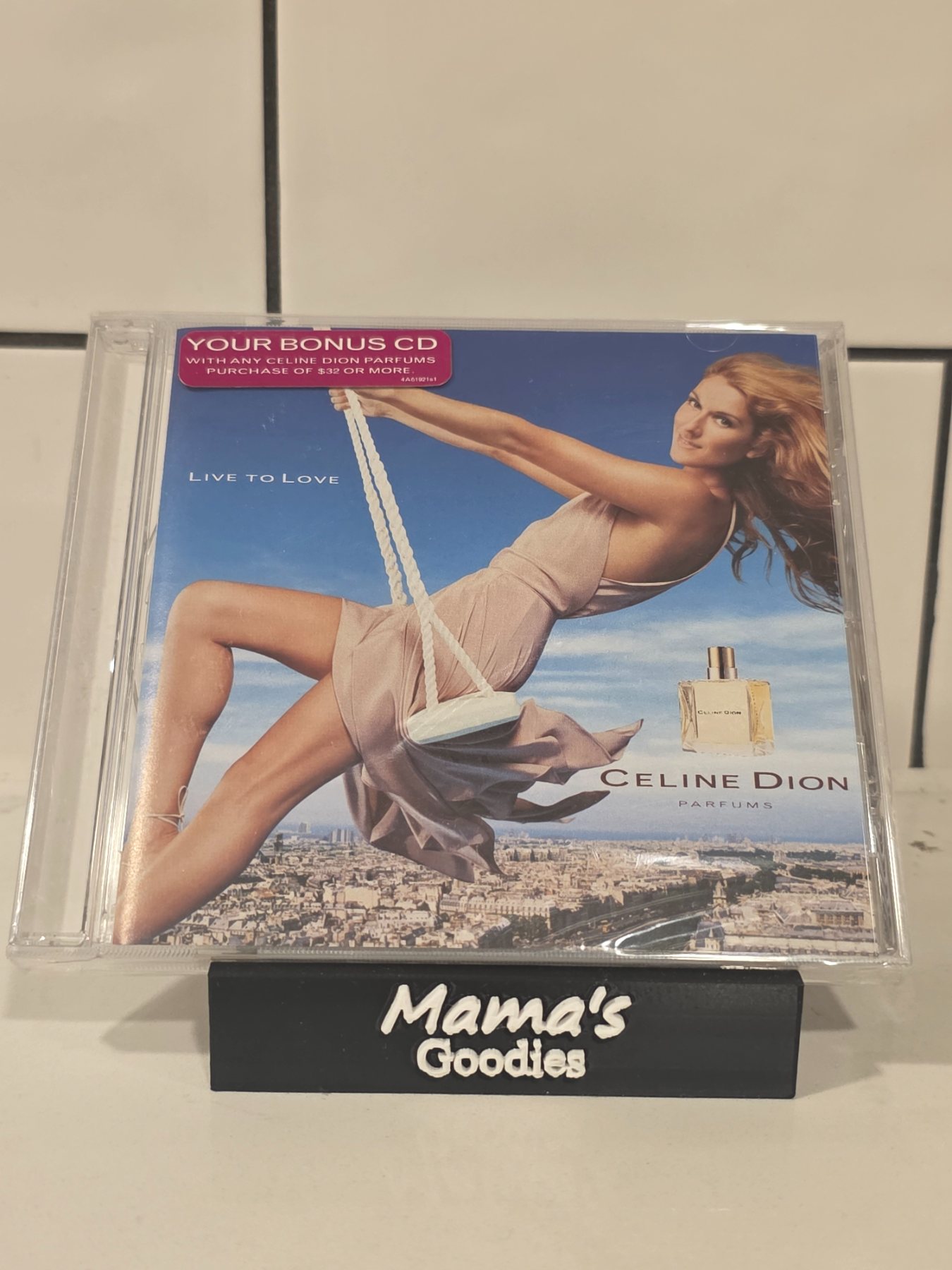 Celine Dion Live To Love Parfums Promo Bonus CD 2002