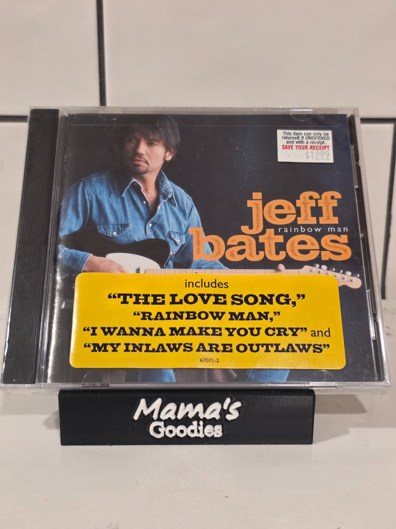 Jeff Bates Rainbow Man CD 2003 RCA Country