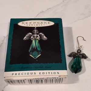 Vintage 1996 Hallmark Precious Edition Sparkling Crystal Angel Ornament