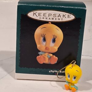 1996 Hallmark Keepsake Baby Tweety Looney Tunes Miniature Ornament QXM4014