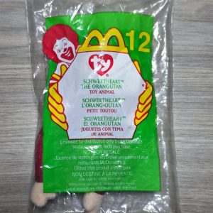 2000 McDonald's Ty Teenie Beanie #12 Schweetheart Orangutan Y2K