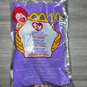 1999 McDonald's Ty Teenie Beanie Babies #10 Stretchy the Ostrich