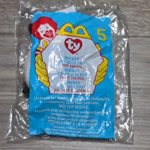 1999 McDonald's Ty Teenie Beanie Babies #5 Rocket the Blue Jay