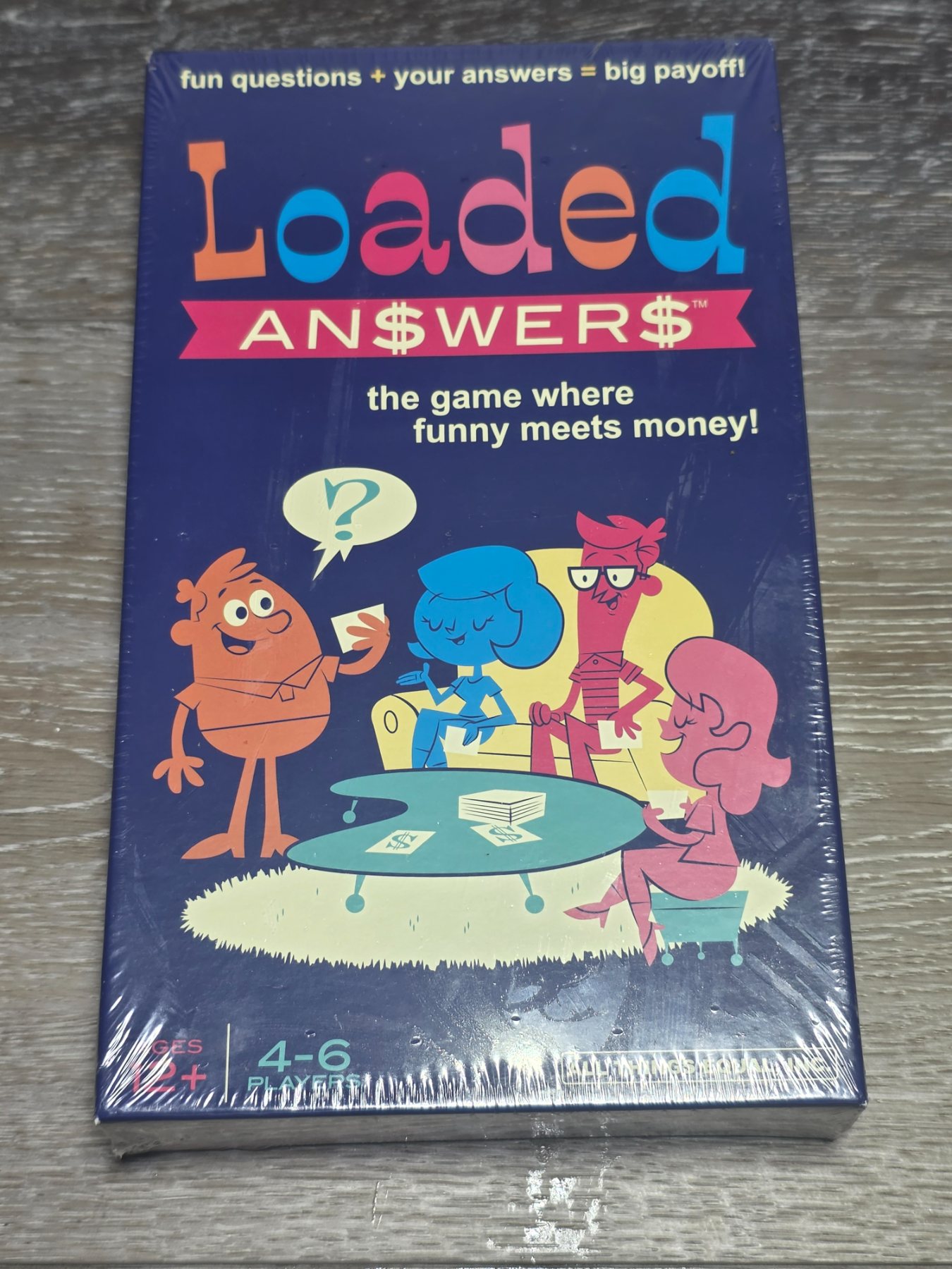 Loaded Answers Party Game Funny Meets Money Ages 12+ 4-6 Players