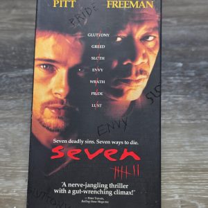 Seven VHS 1996 Brad Pitt Morgan Freeman Thriller