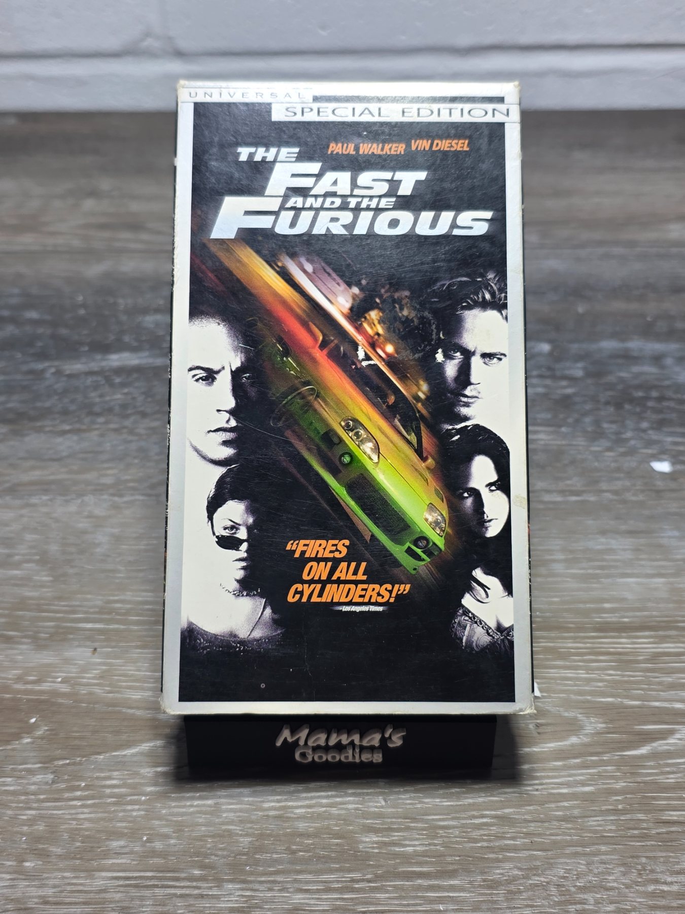 The Fast and the Furious Special Edition VHS 2002 Paul Walker Vin Diesel