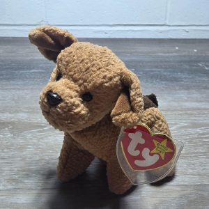 Ty Beanie Baby Tuffy Terrier Dog Plush With Swing & Tush Tags