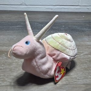 Ty Beanie Baby Swirly Snail Plush with Tags Vintage