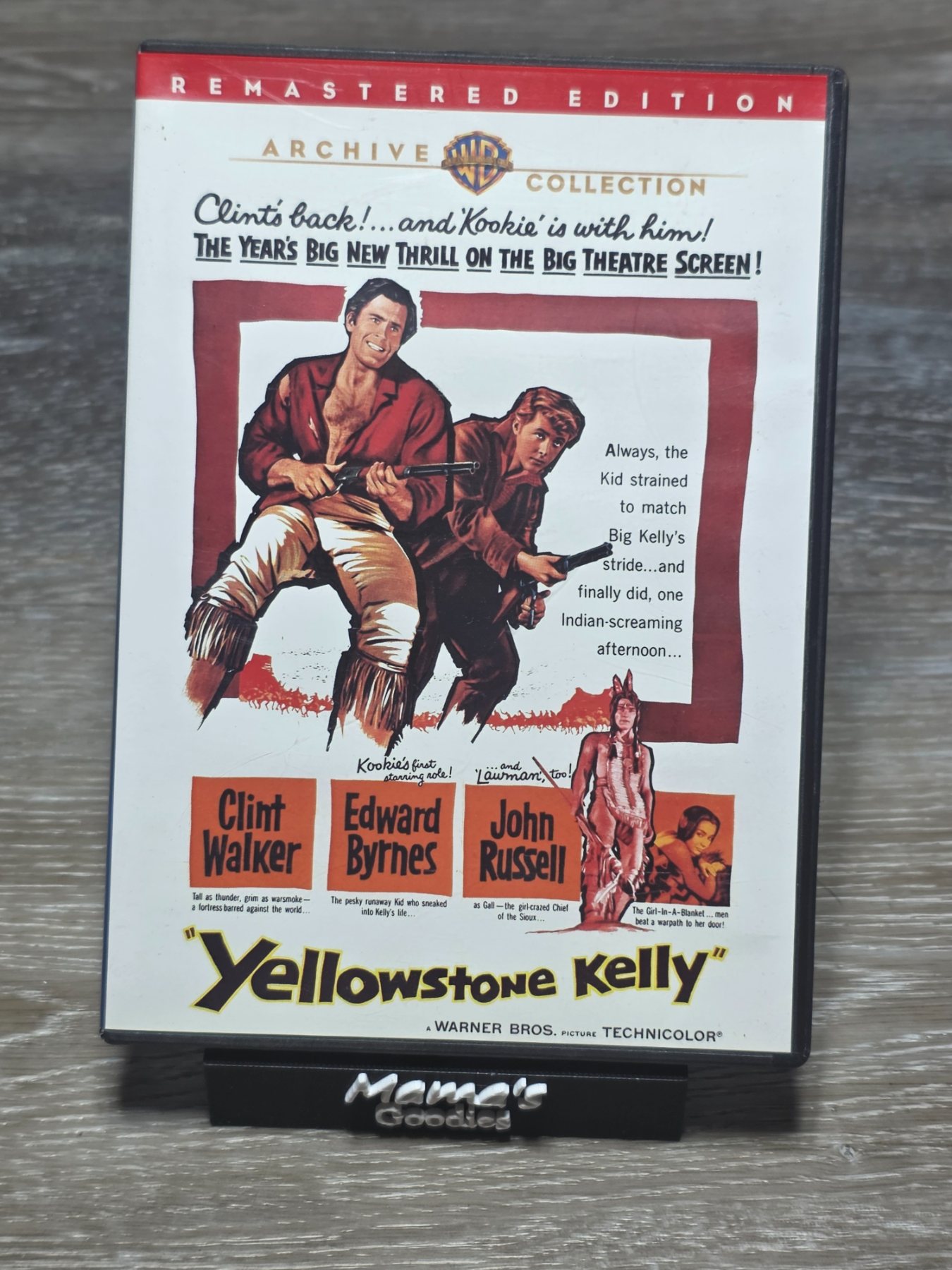 Yellowstone Kelly Remastered Edition DVD Warner Archive Clint Walker 1959